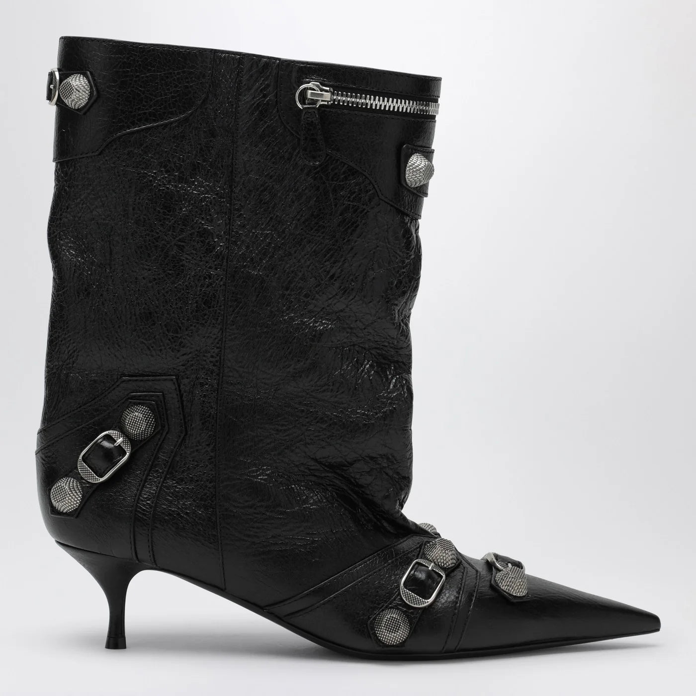 Balenciaga Cagole Wide black ankle boot