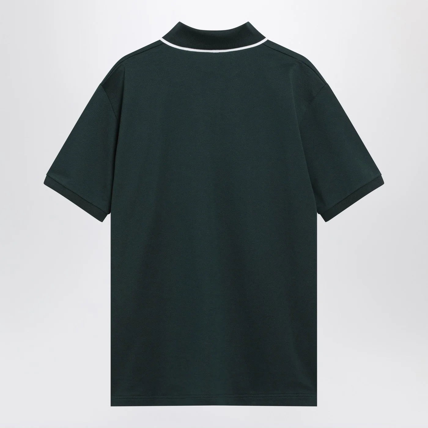 GUCCI Petrol-green cotton piqué polo shirt