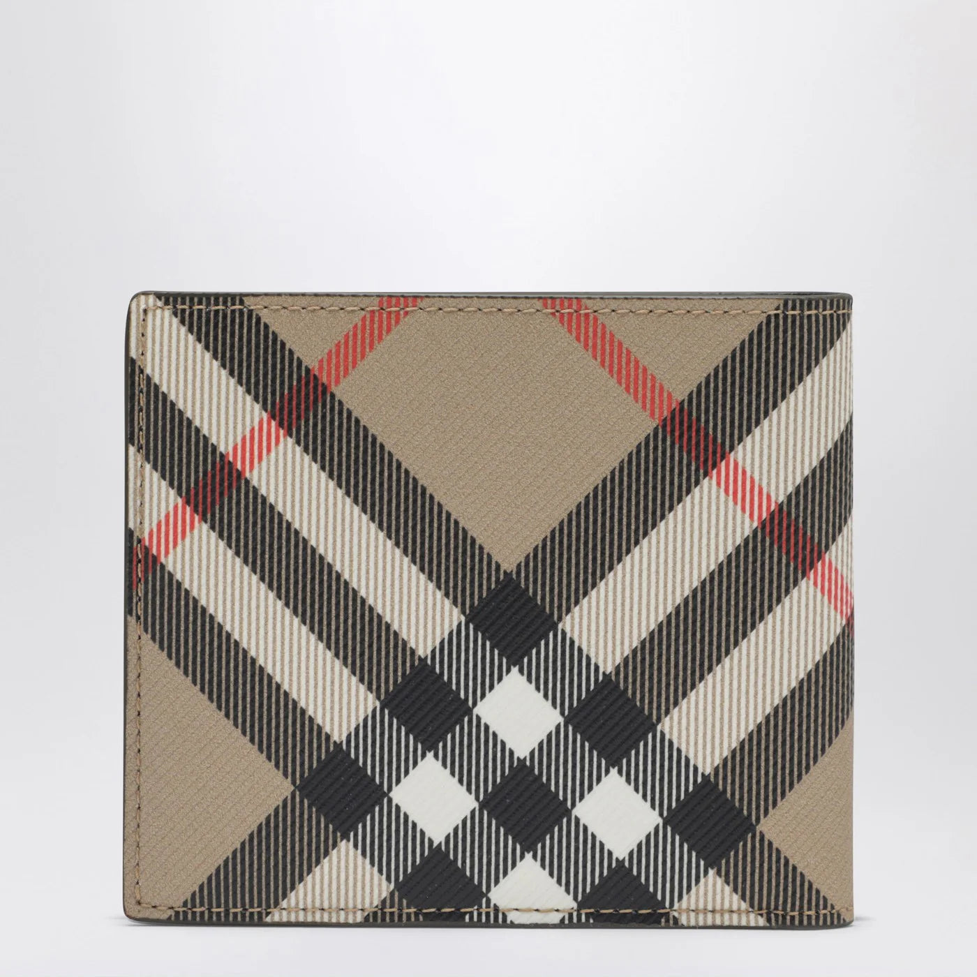 Burberry Beige Check-pattern wallet