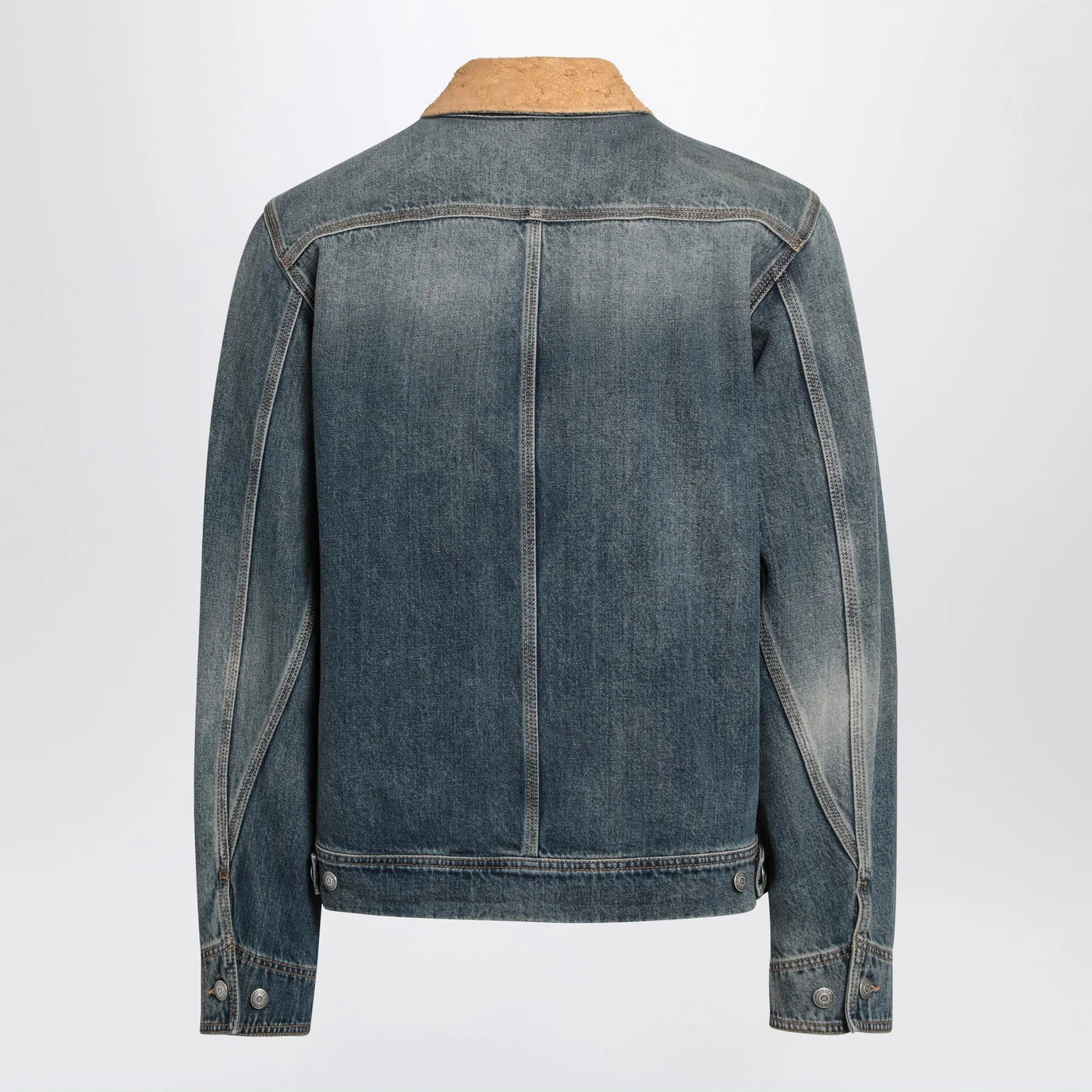 Alexander McQueen Denim jacket with suede collar