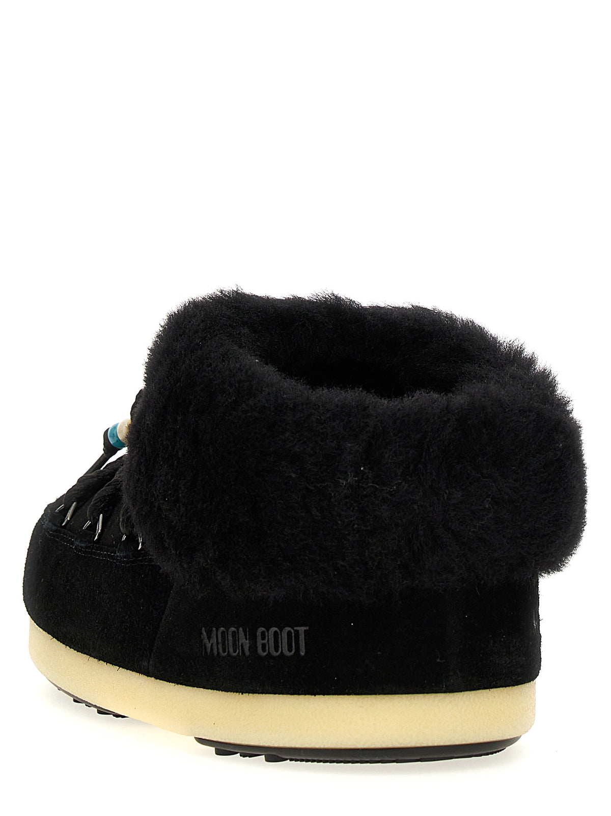 Moon Boot Mule Suede Beads Ankle Boots