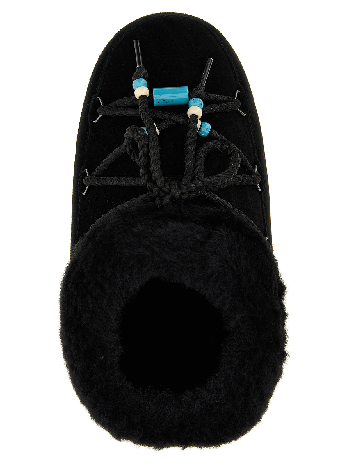 Moon Boot Mule Suede Beads Ankle Boots