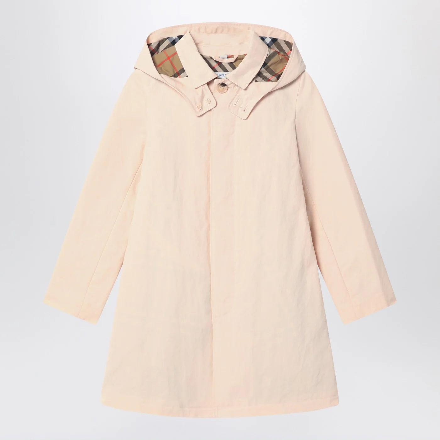 Burberry Light pink car coat in cotton and nylon