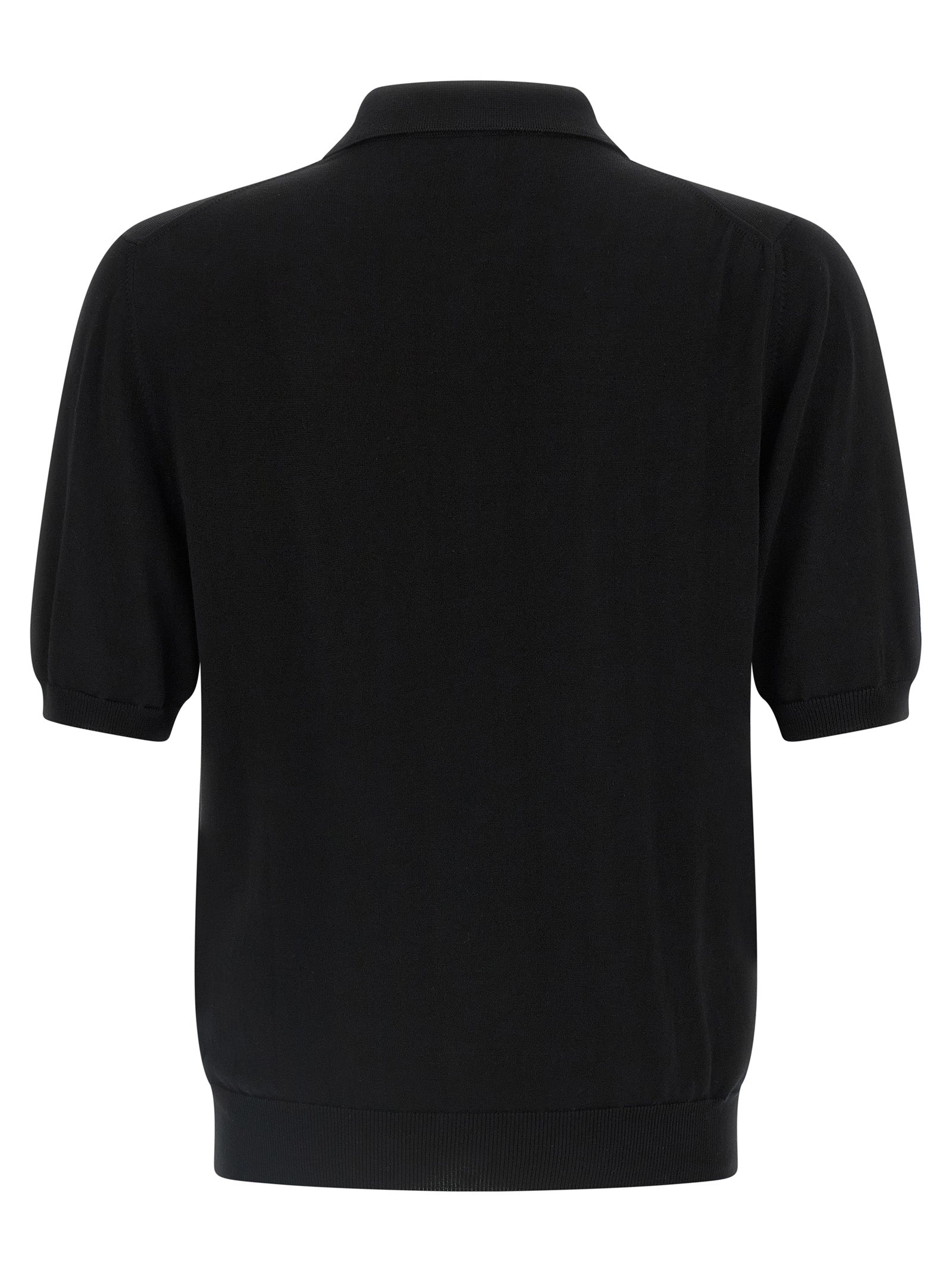 Zanone Cotton Knit Polo Shirt