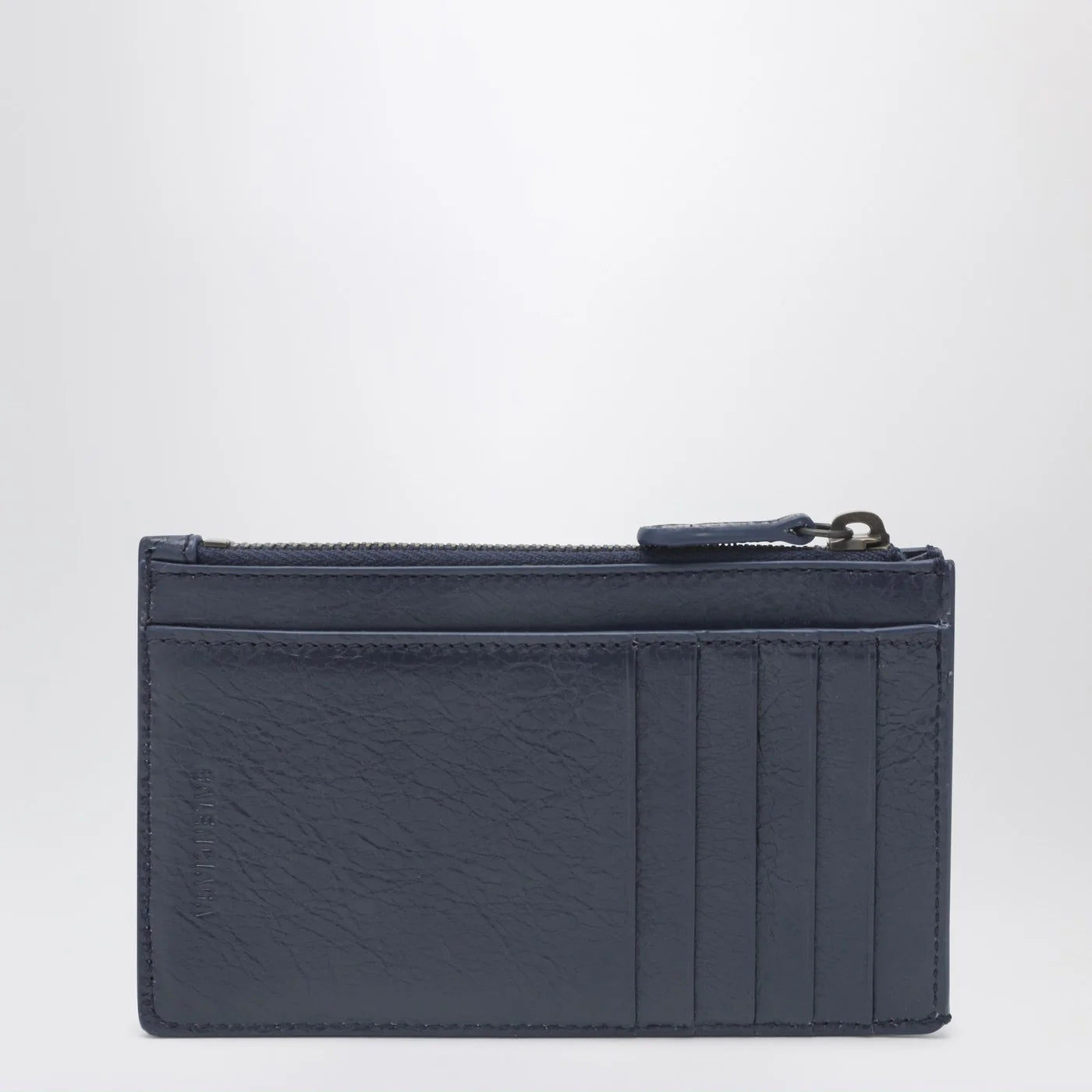 Balenciaga Le City long blue card holder and coin purse