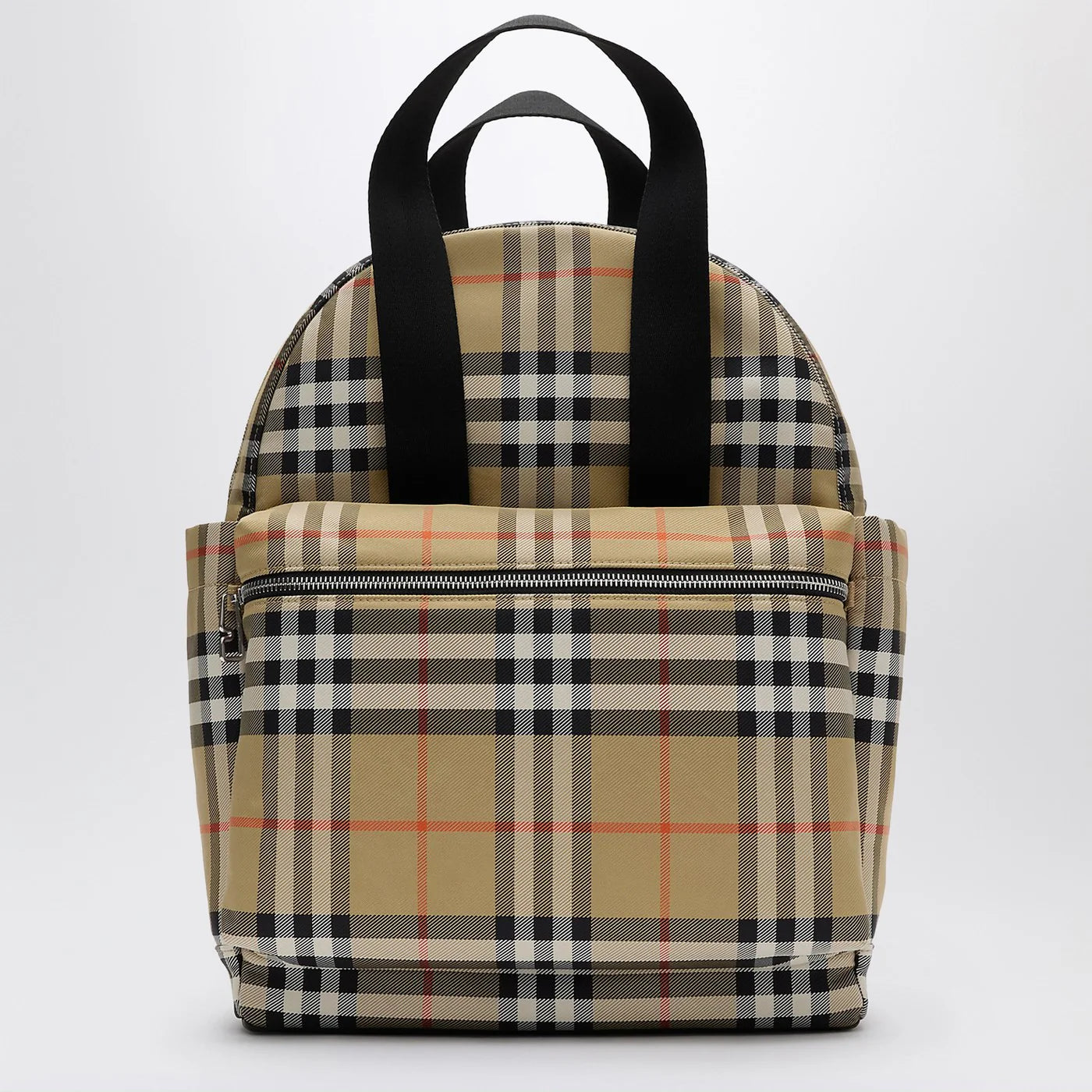 Burberry Check motif diaper backpack