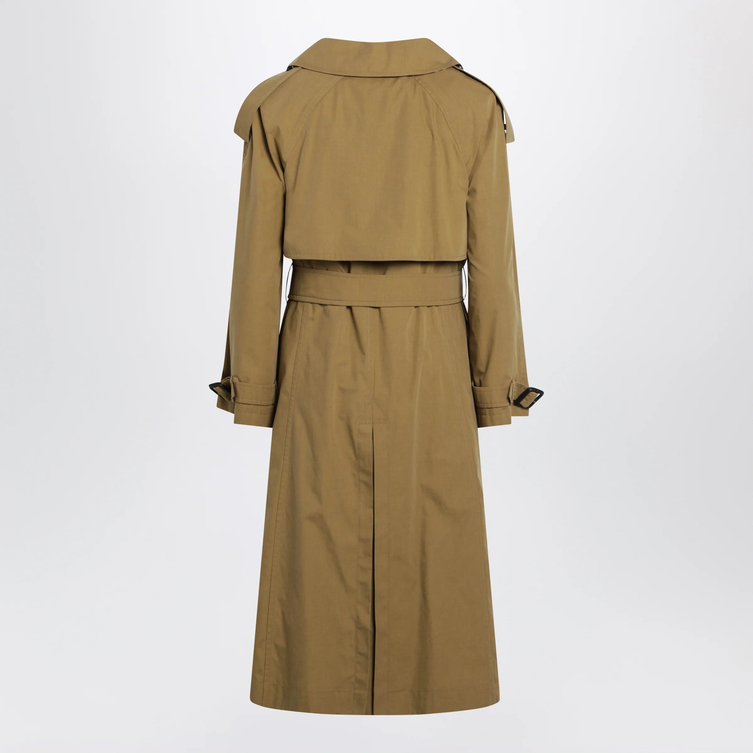 Burberry Double-breasted trench coat in cotton blend brown