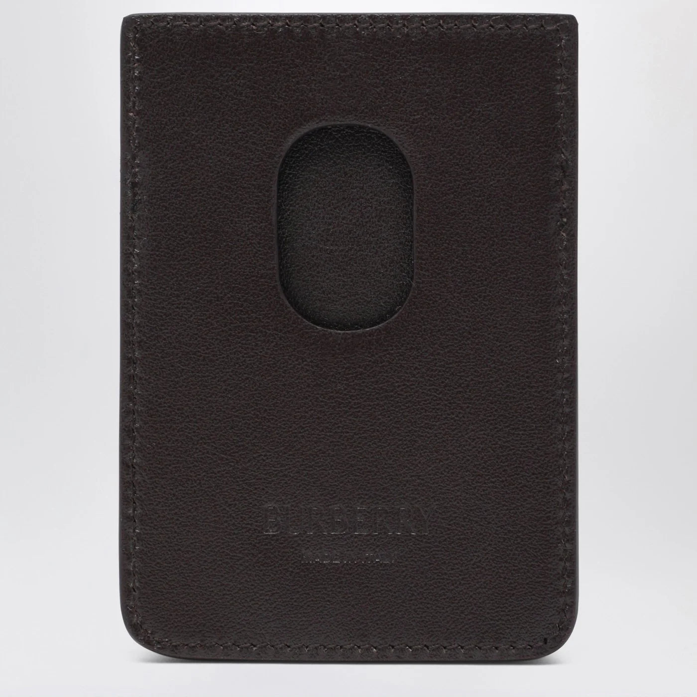 Burberry Pop Magnetic Card Holder with Check Pattern