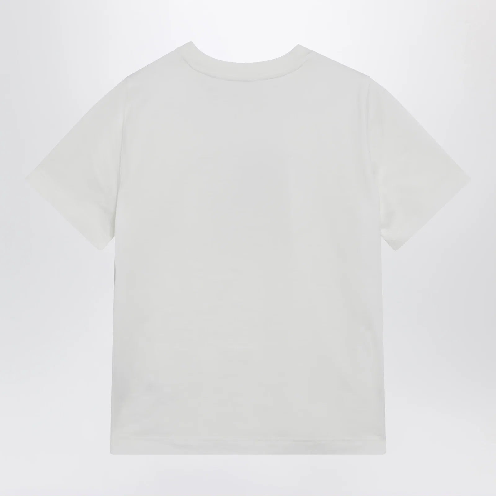 Burberry White T-shirt with Knight Stamp