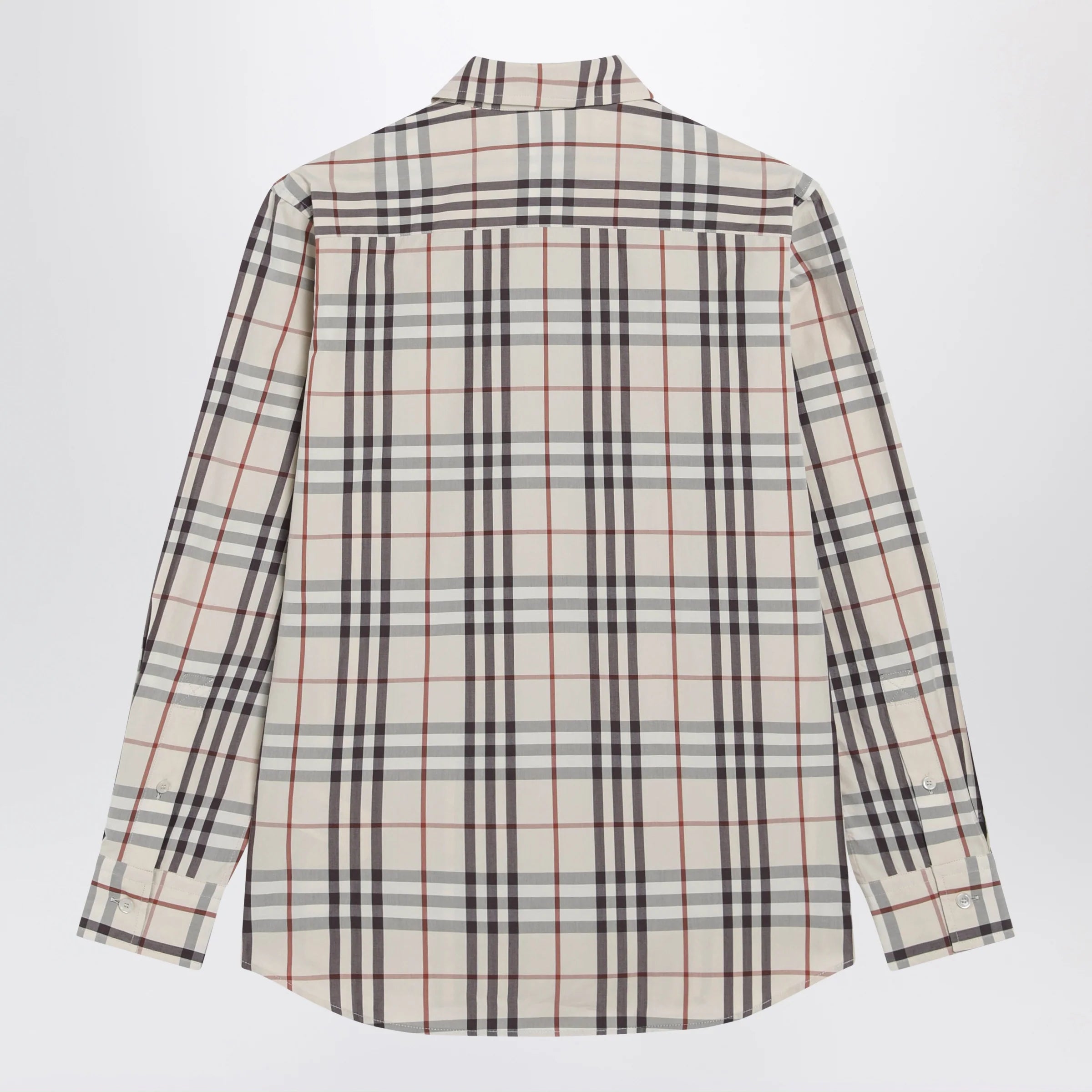 Beige Check shirt by Burberry