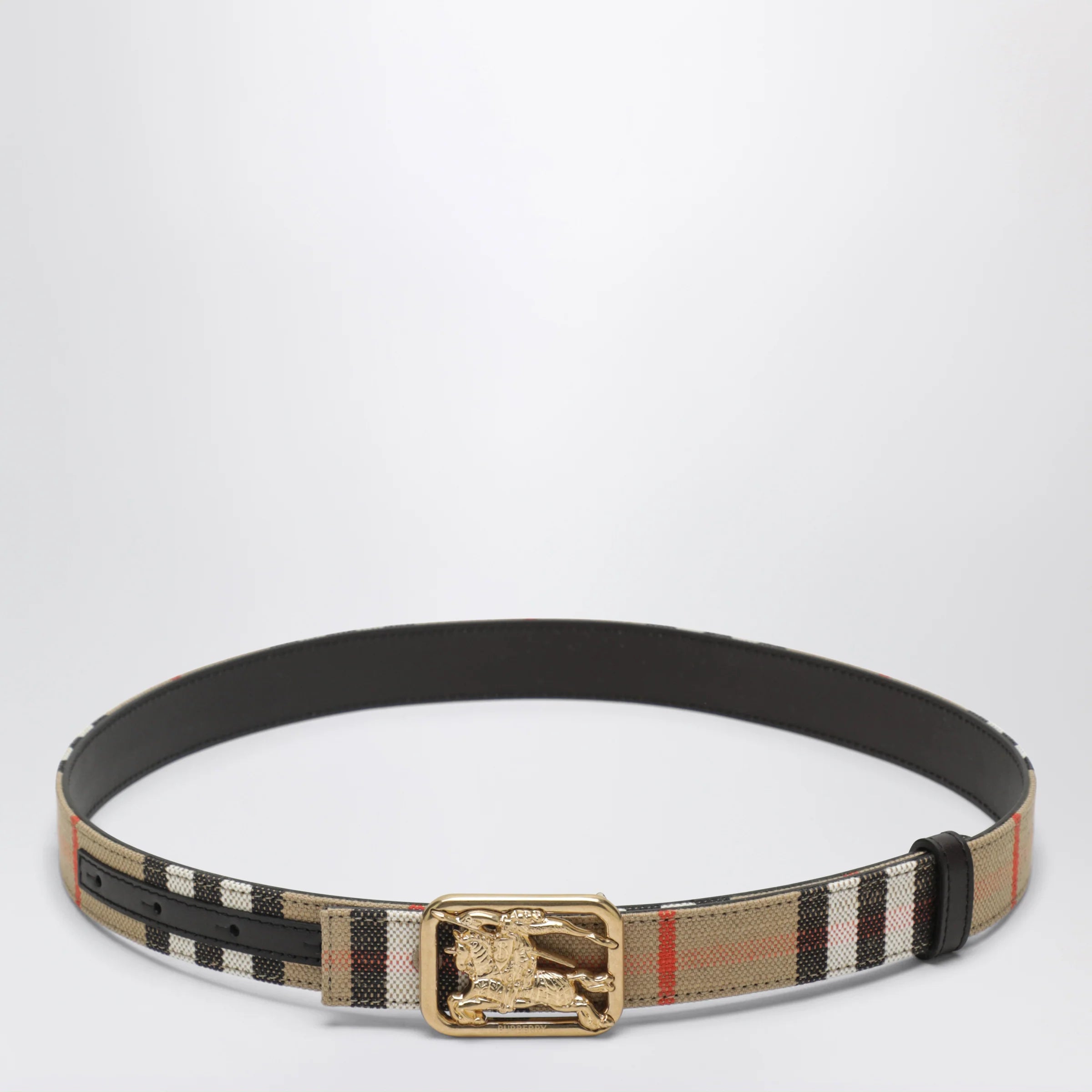 Burberry Reversible Rider belt in sand beige/Brown Peat