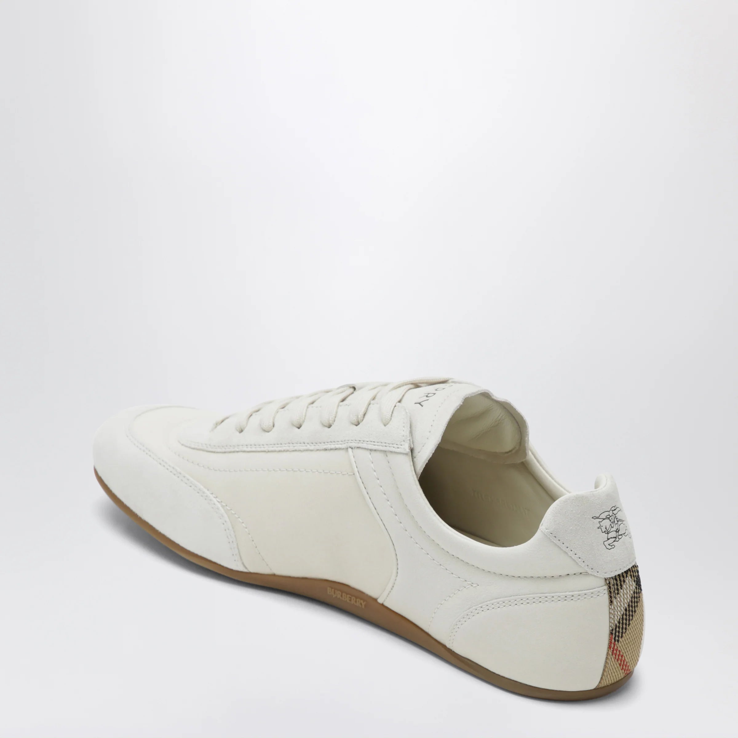 Burberry Beige leather Knight Runner trainers