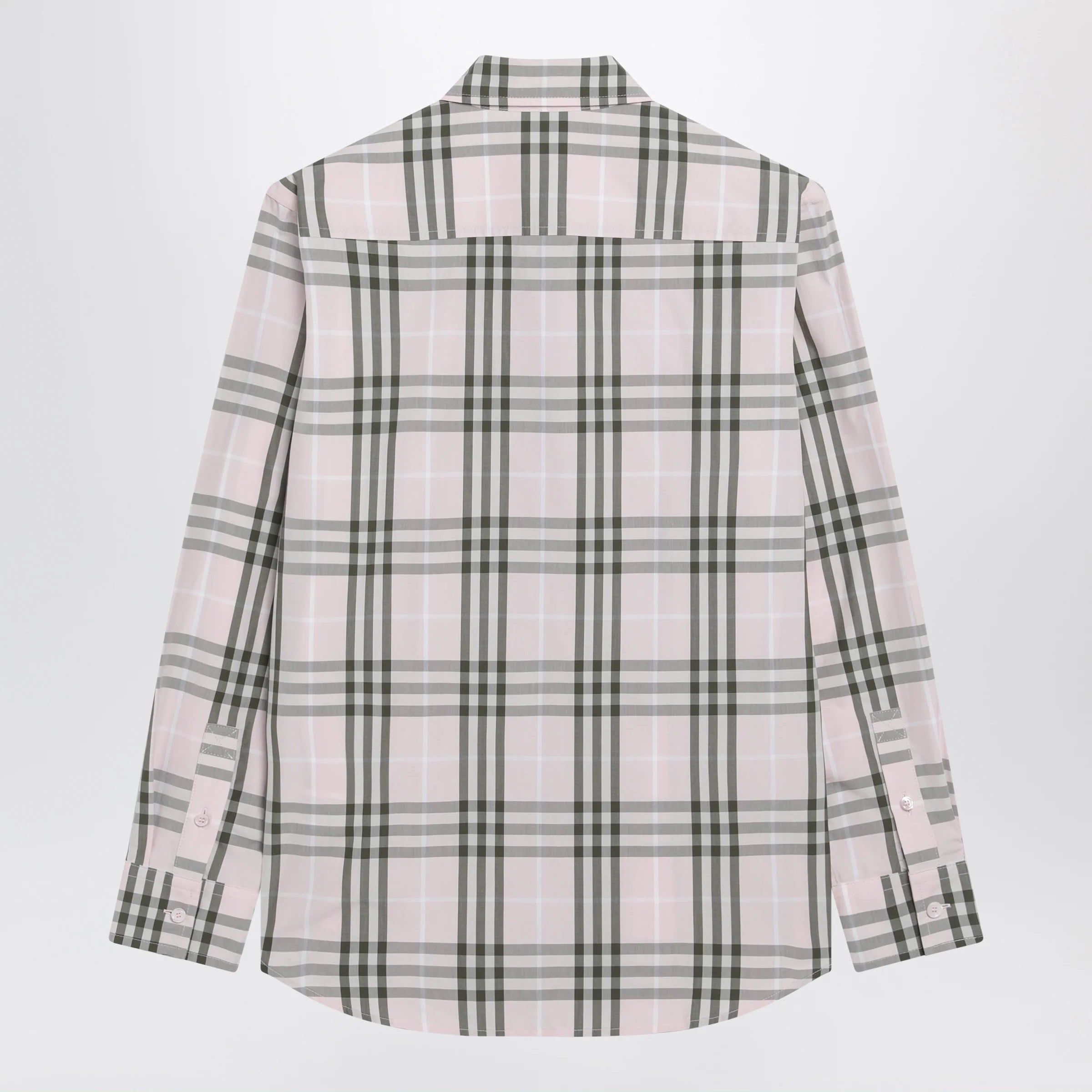 Burberry Pink cotton Check pattern shirt