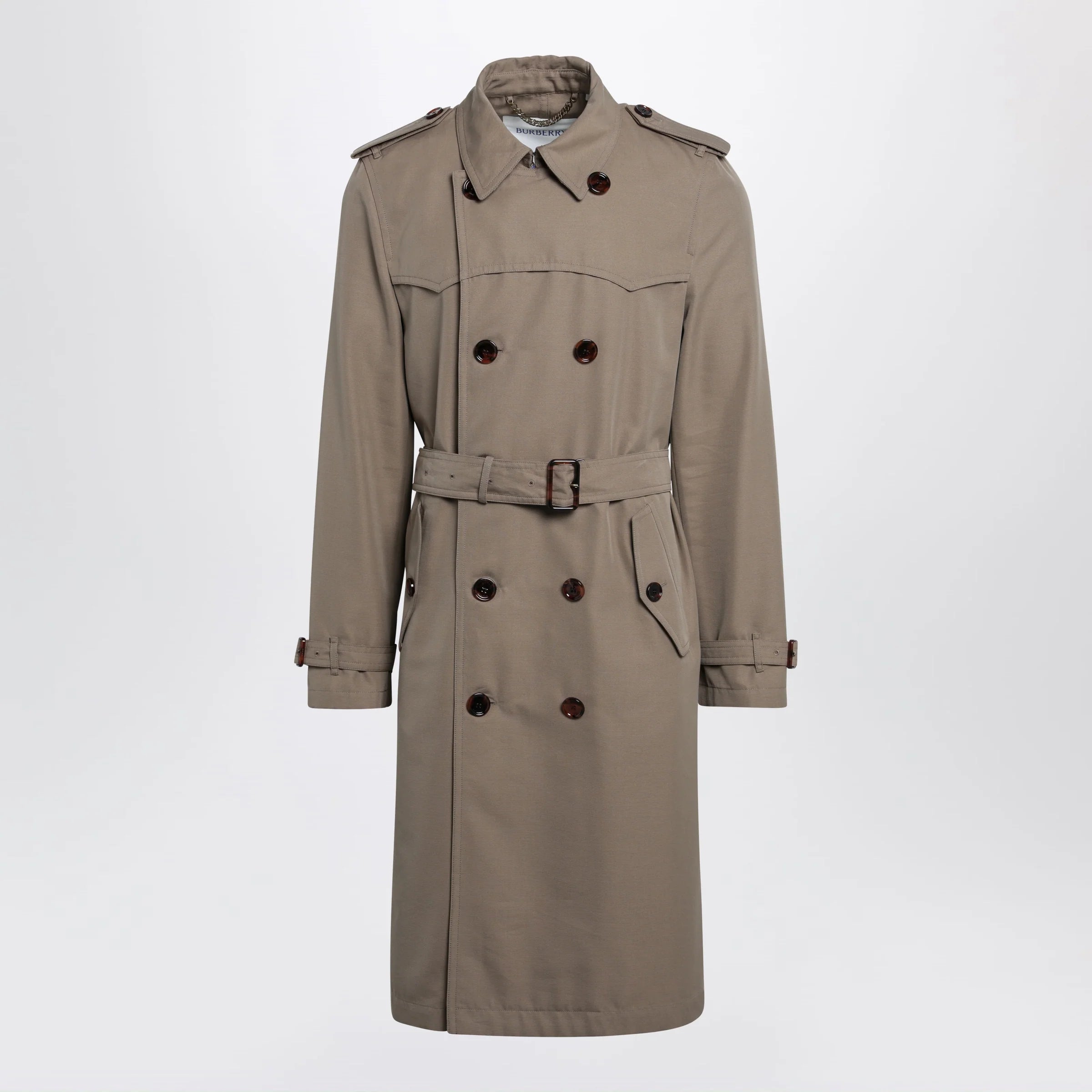 Burberry Short Foxfield trench coat in cotton and silk