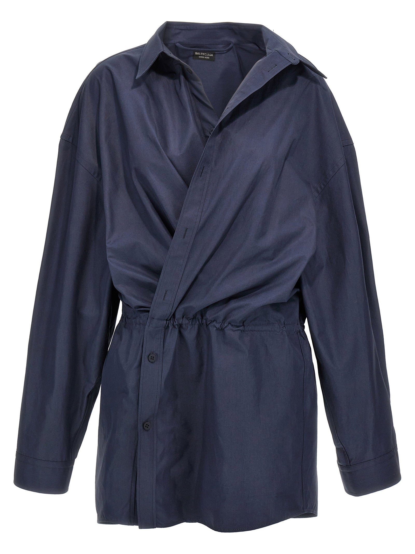 Balenciaga Stile Camicia Mini Dress