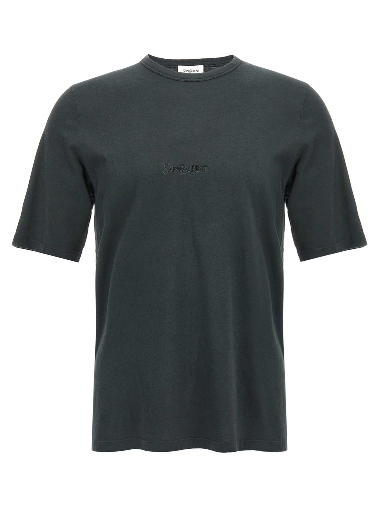 Saint Laurent Logo Embroidery T-shirt