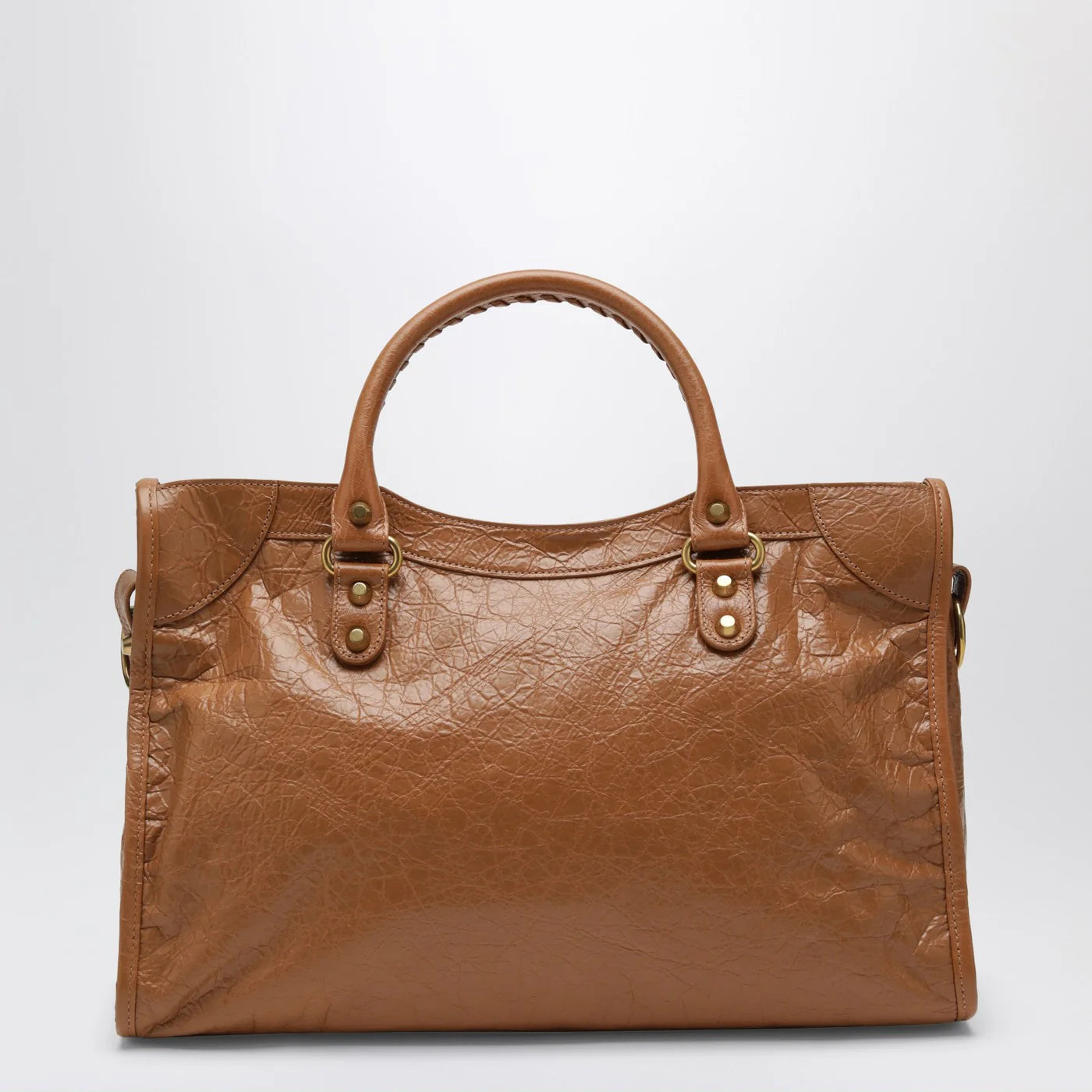 Balenciaga Le City medium bag in camel/antique gold