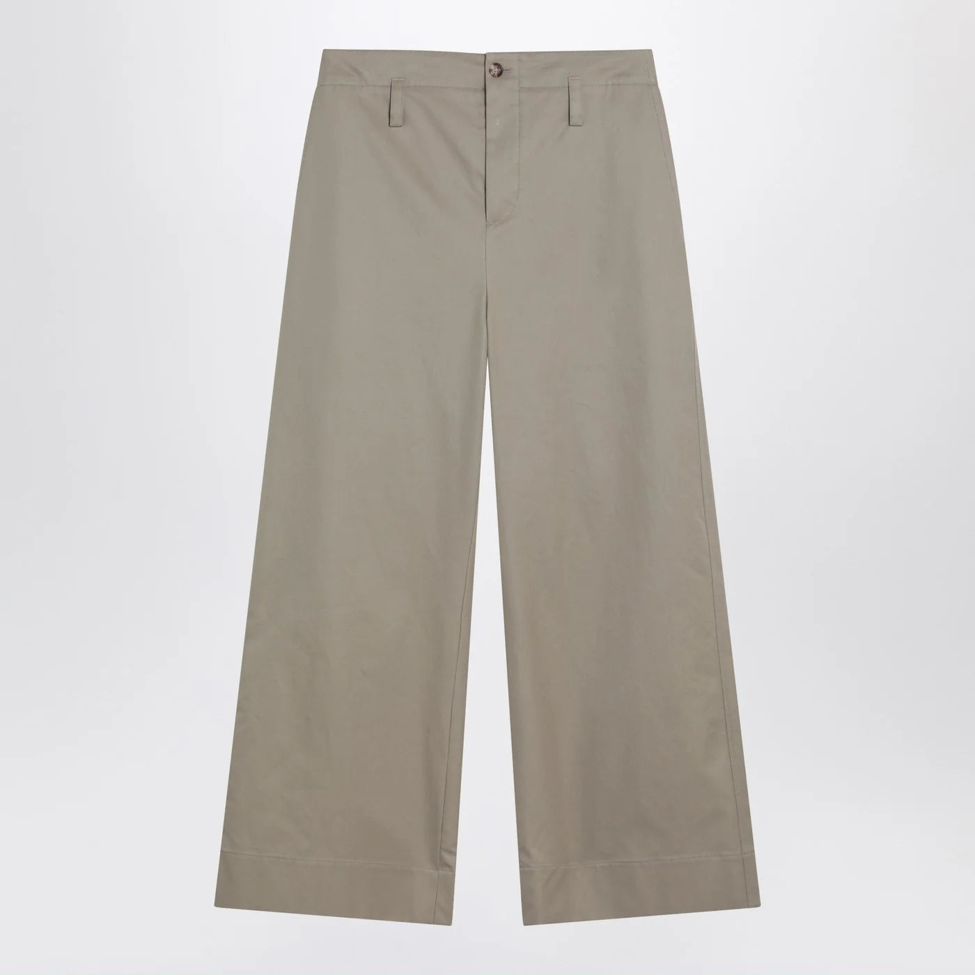 Alexander McQueen Beige cotton gabardine chino pants