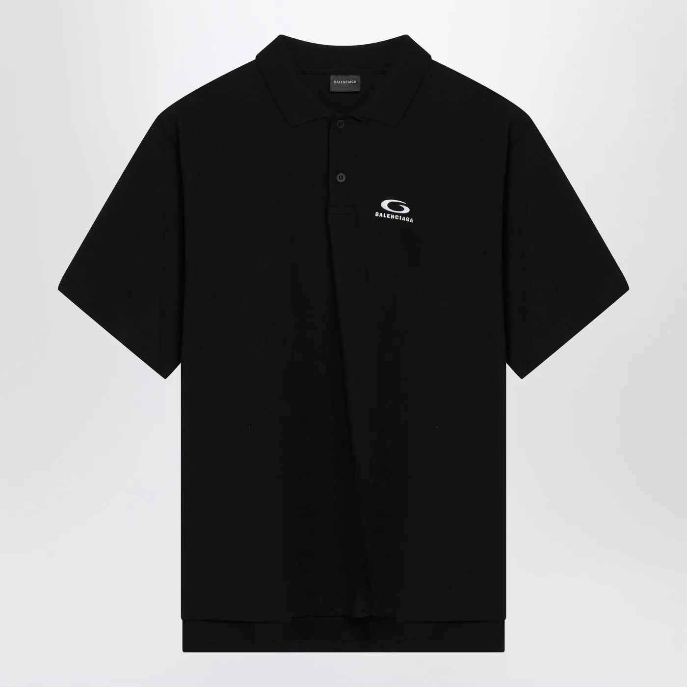 Balenciaga Black Laurel Classic regular polo shirt