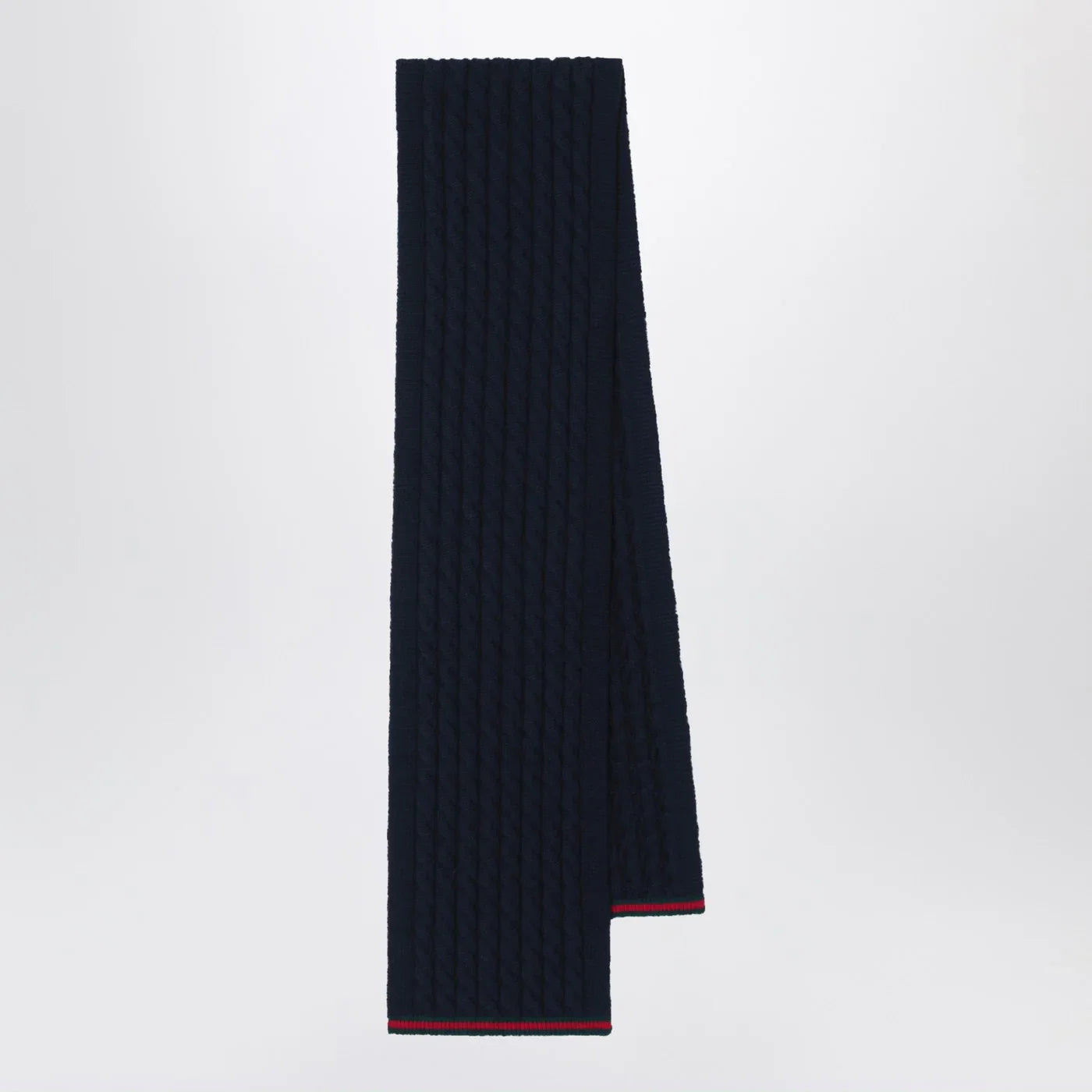 GUCCI Navy blue wool scarf