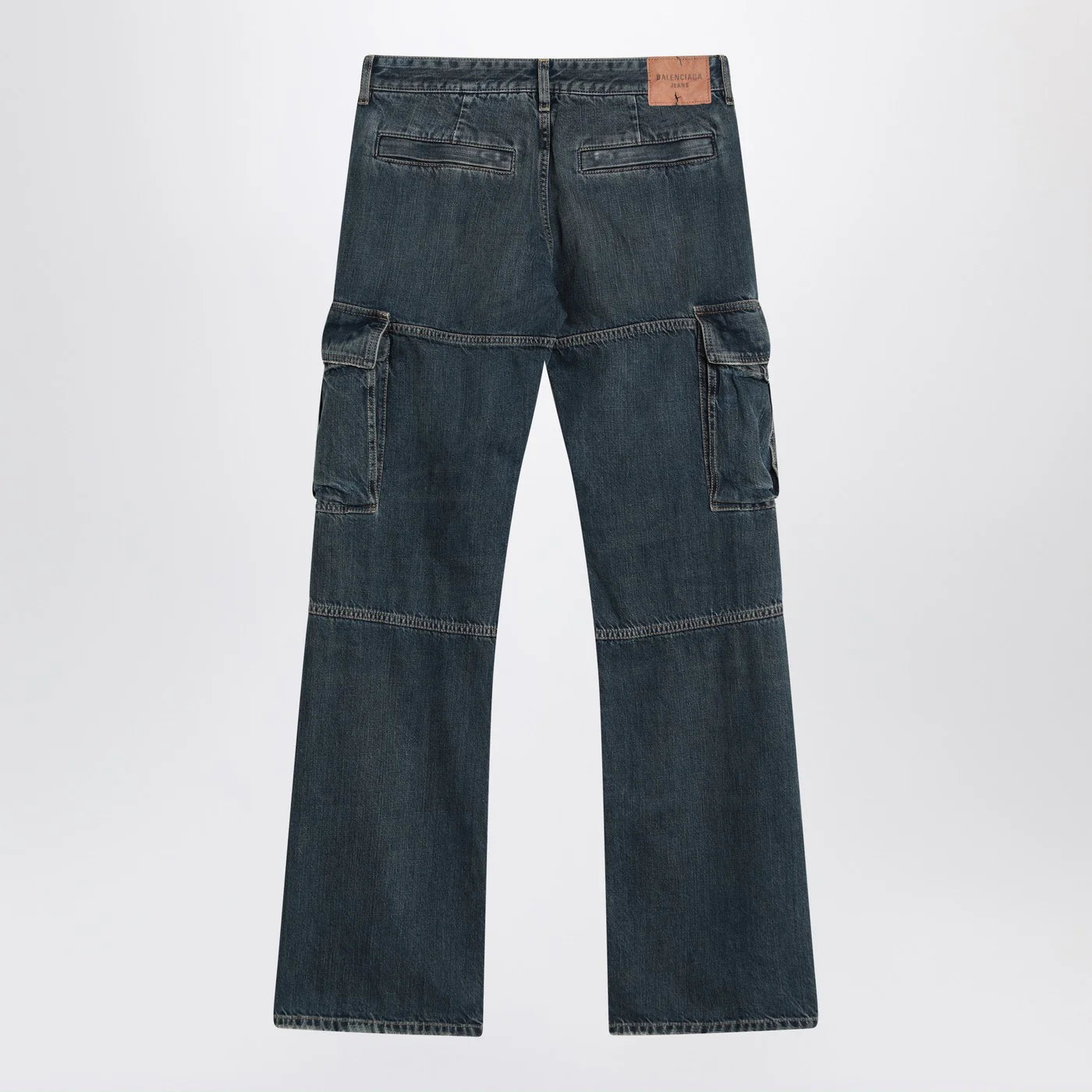 Balenciaga Blue Cargo Regular jeans with a faded effect
