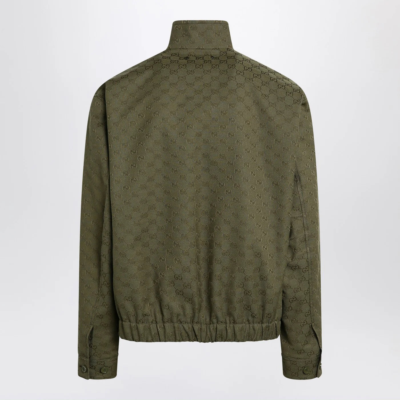 GUCCI Green forest bomber in GG fabric