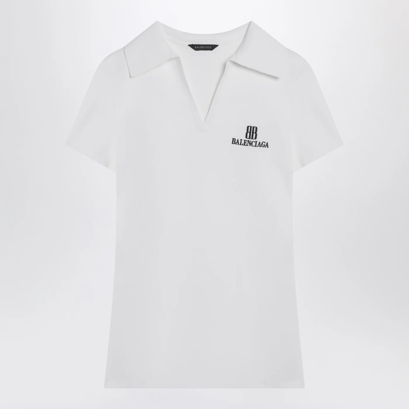 Balenciaga White short-sleeve Nano BB tank top