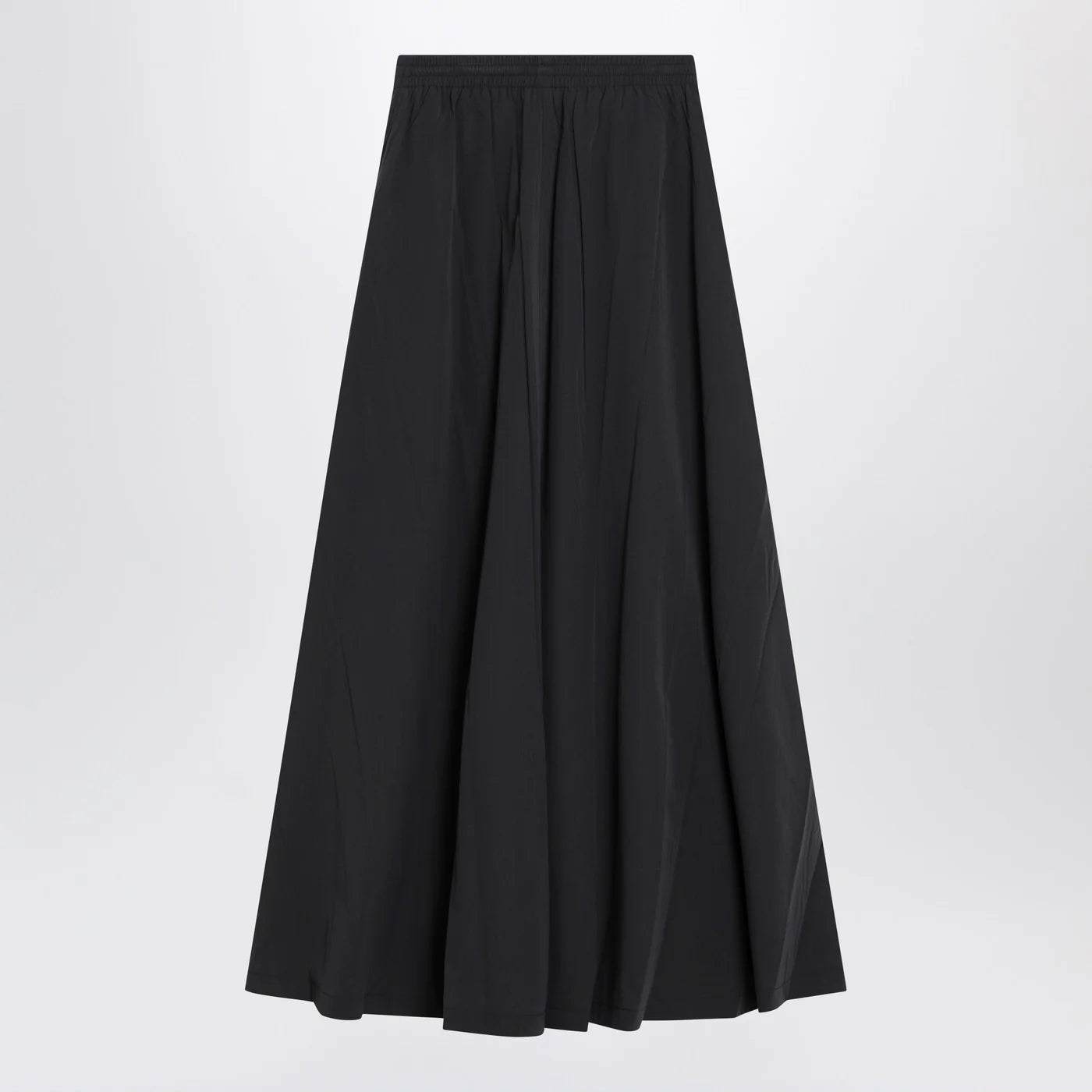 Balenciaga Black washed cotton maxi skirt