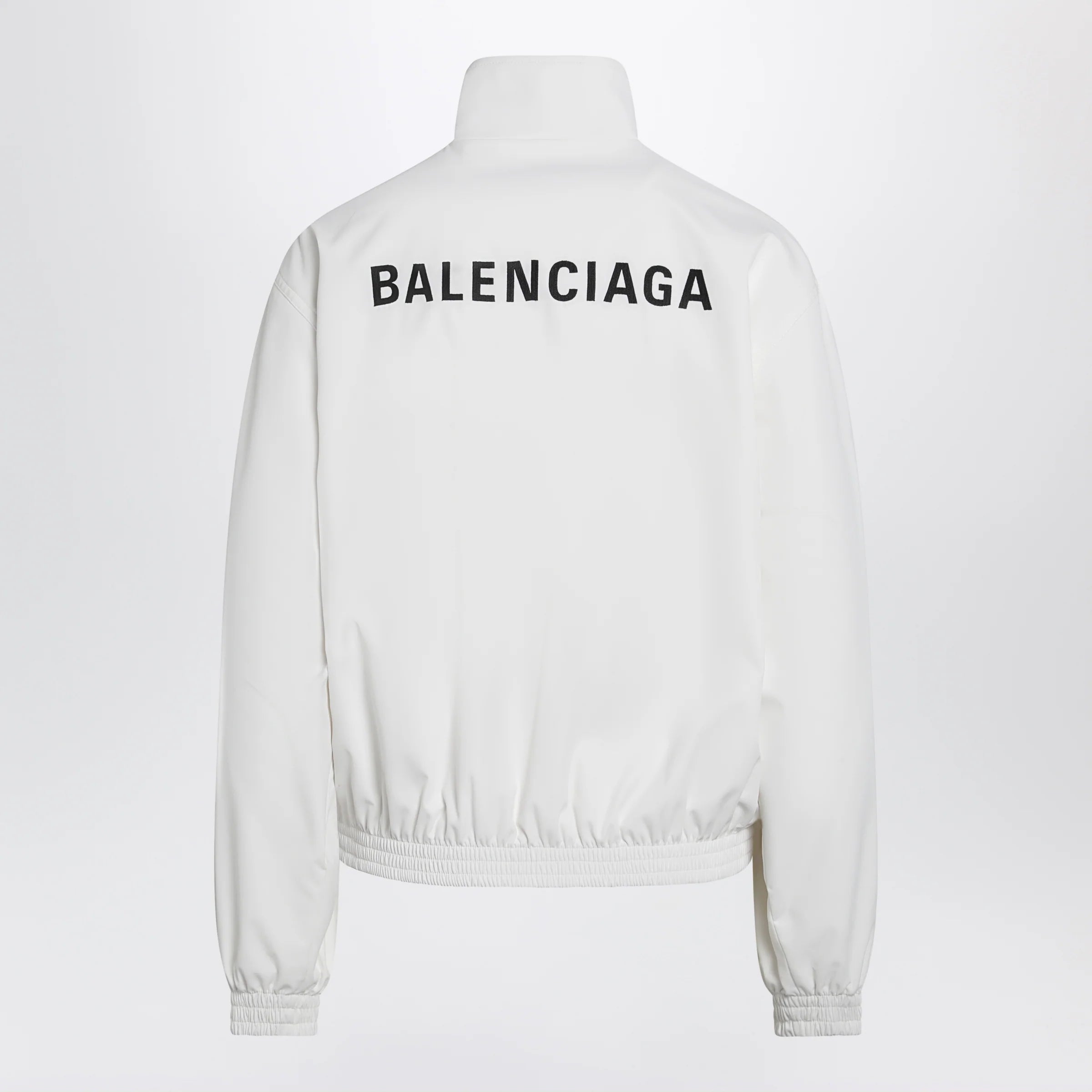 Balenciaga Women's Back track jacket in white technical polyester