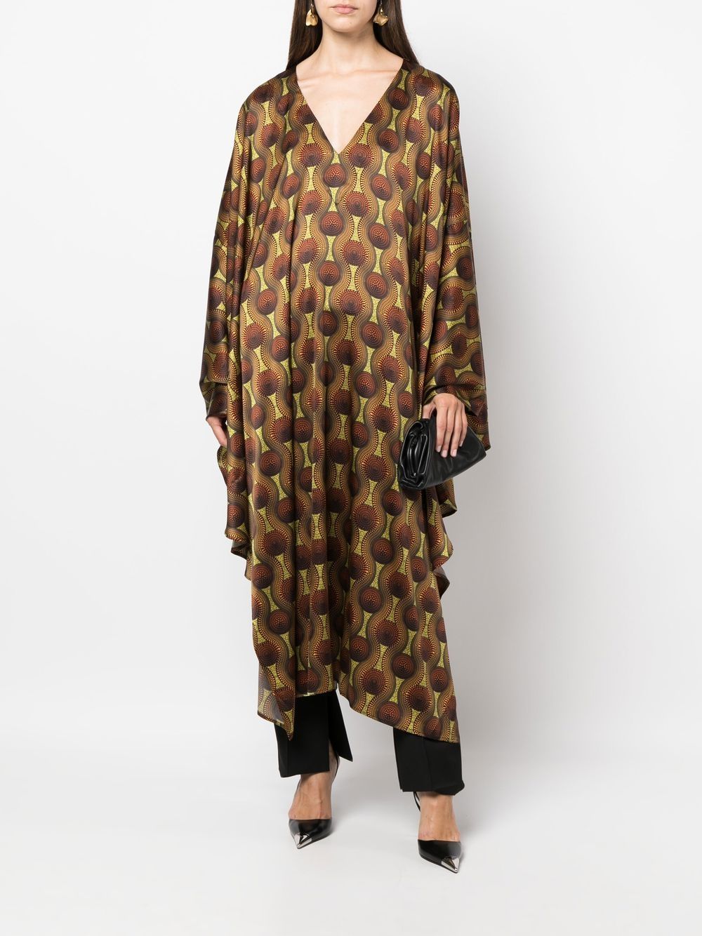Ozwald Boateng Printed silk kaftan
