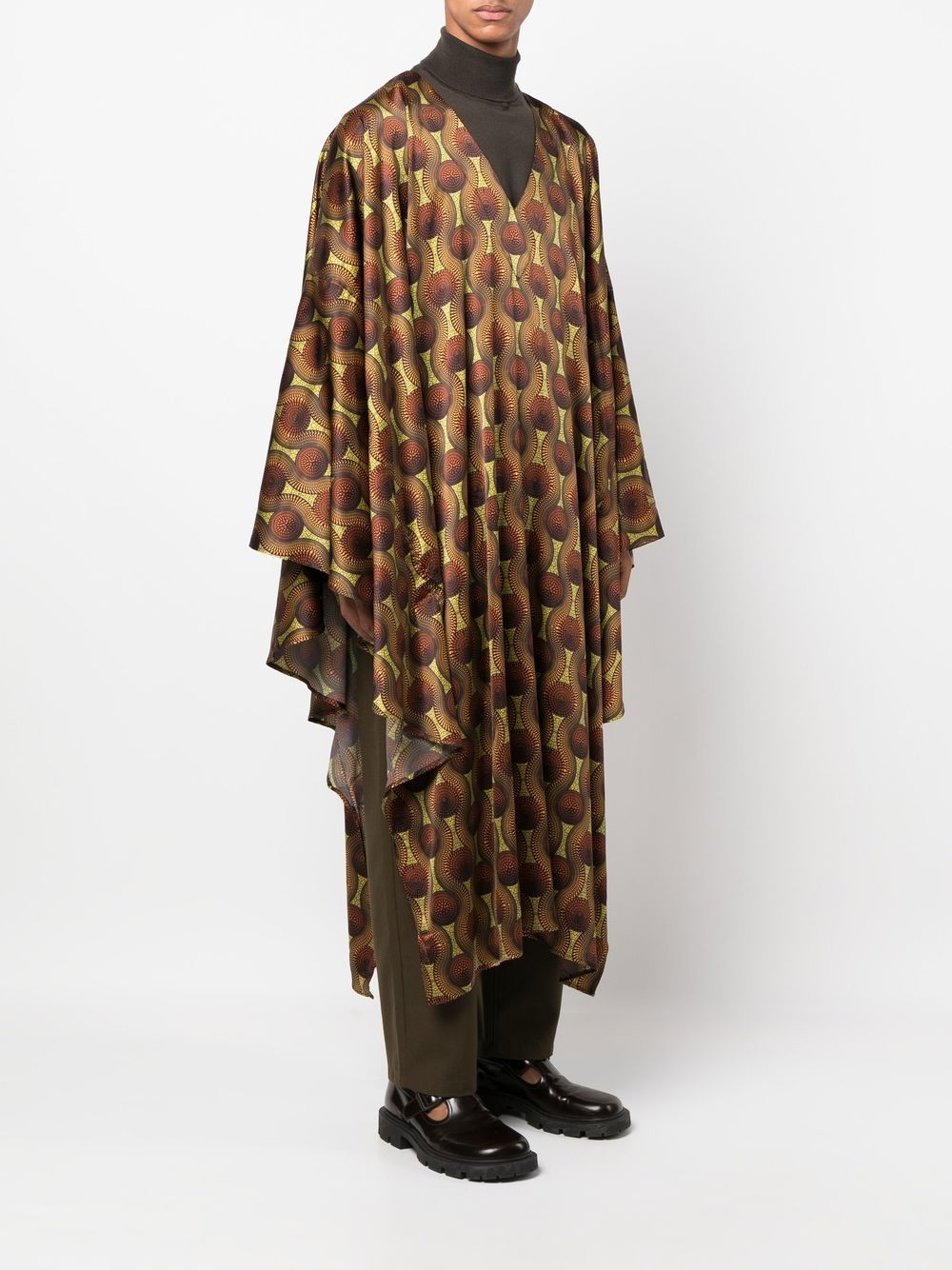 Ozwald Boateng Printed silk kaftan