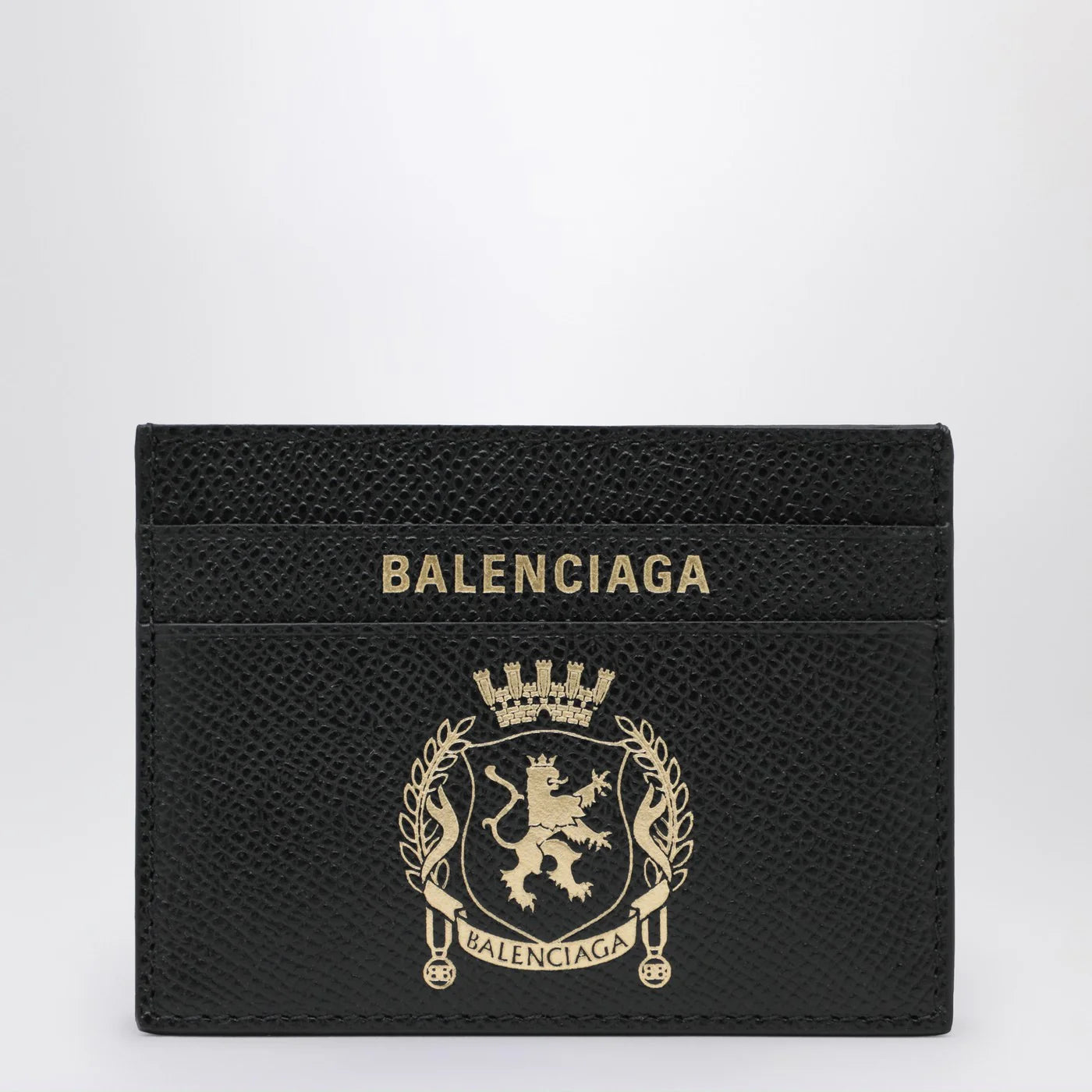 Balenciaga Black leather passport holder