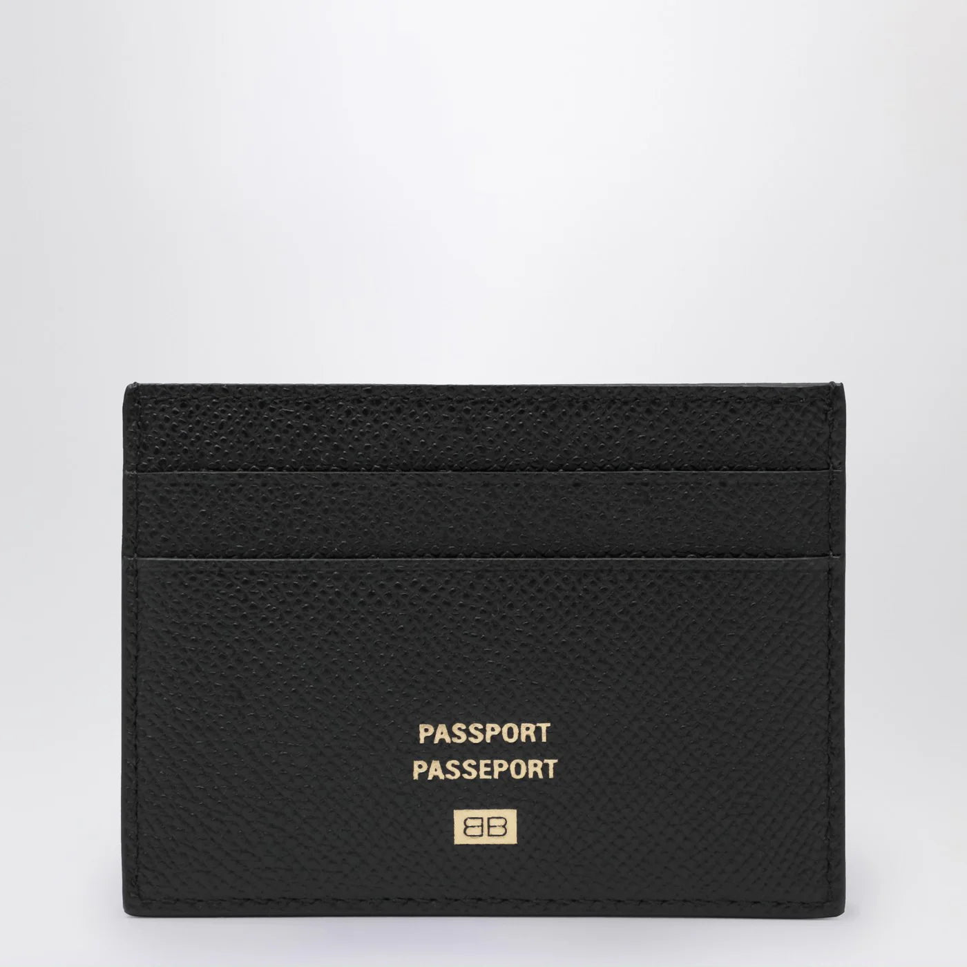 Balenciaga Black leather passport holder