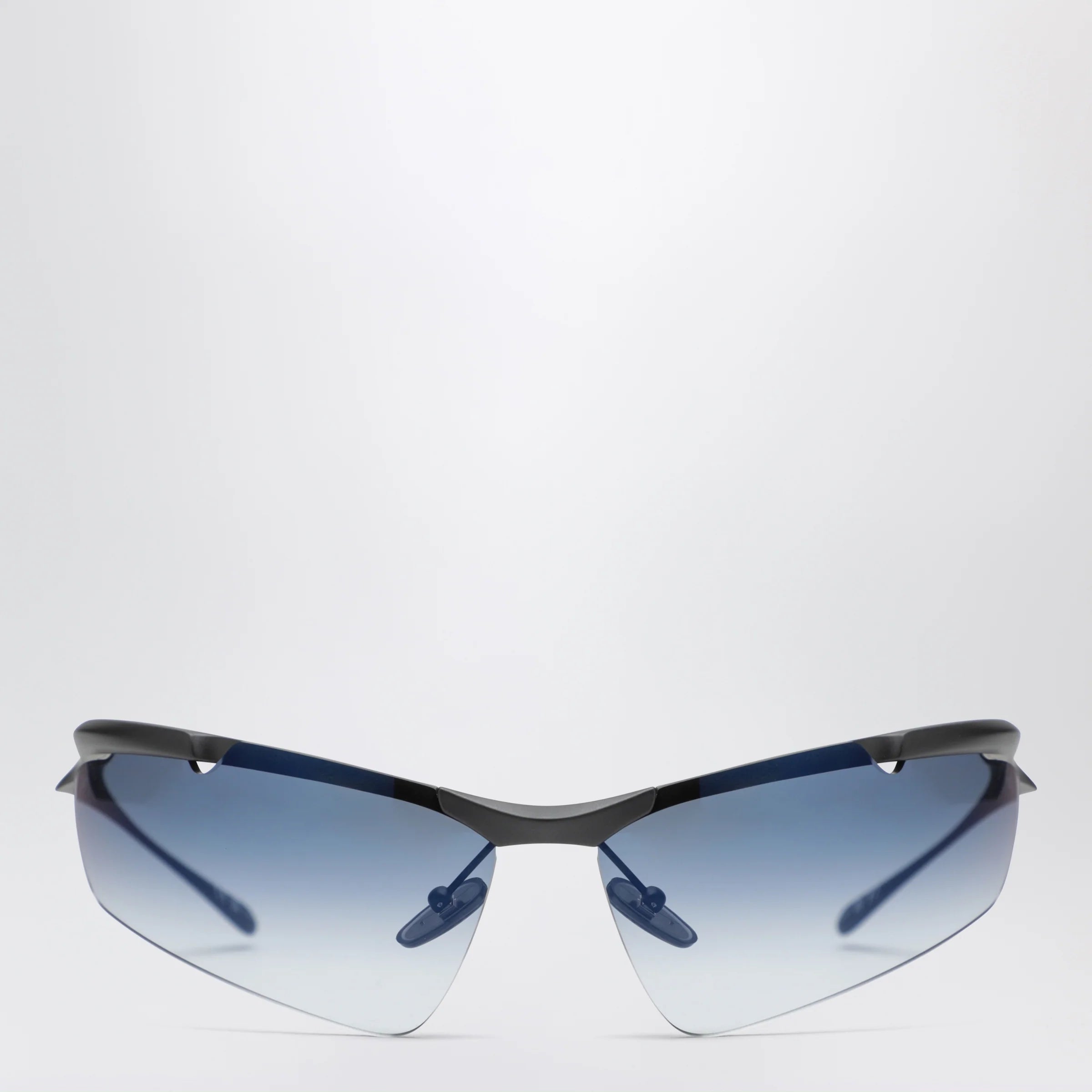 Balenciaga Cat-Eye Boomerang Mirror Blue sunglasses