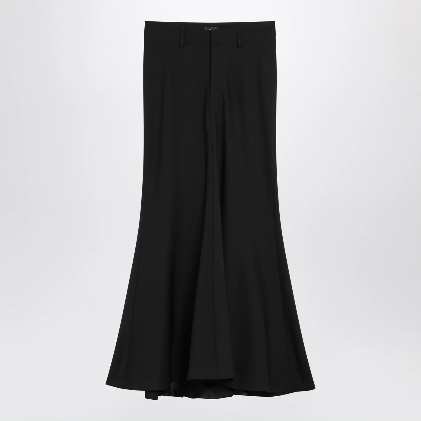 Balenciaga Black long wool skirt