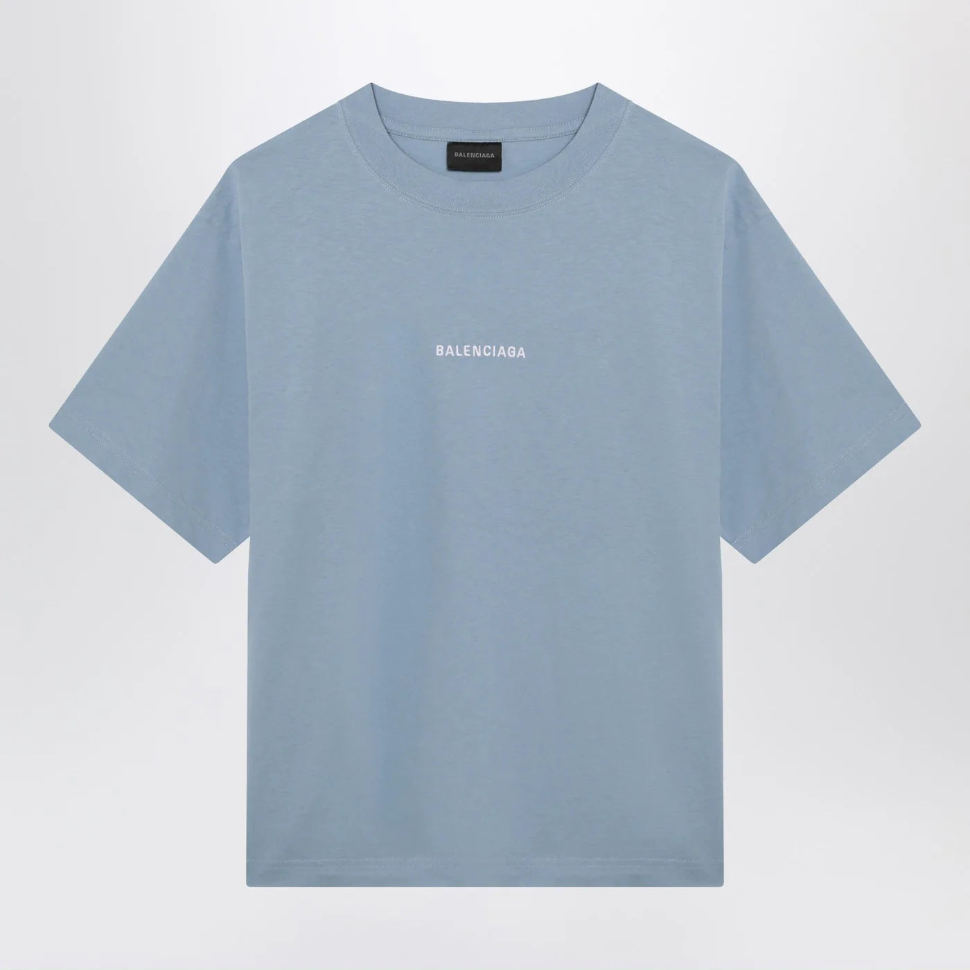Light blue Balenciaga Back Medium Fit T-shirt