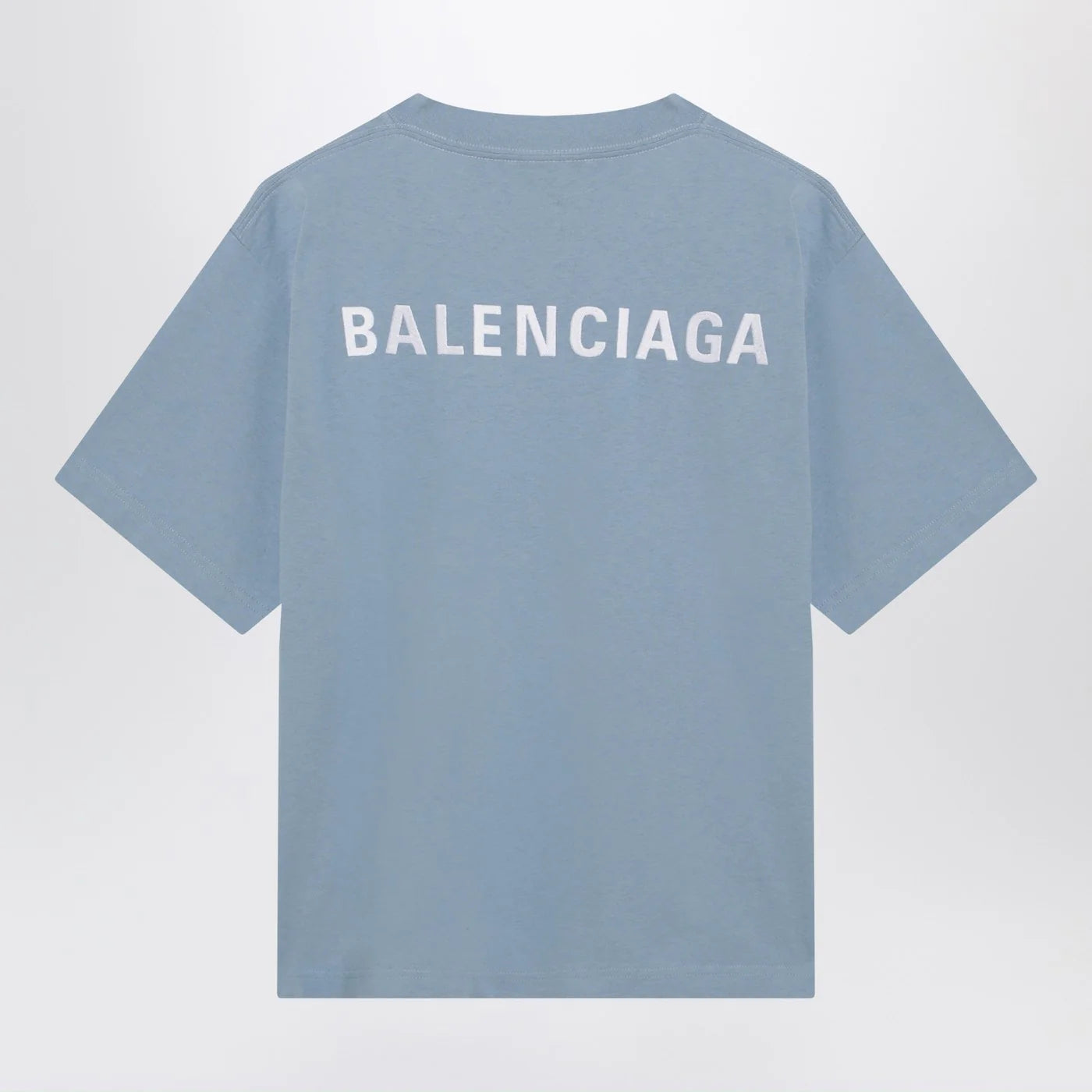Light blue Balenciaga Back Medium Fit T-shirt