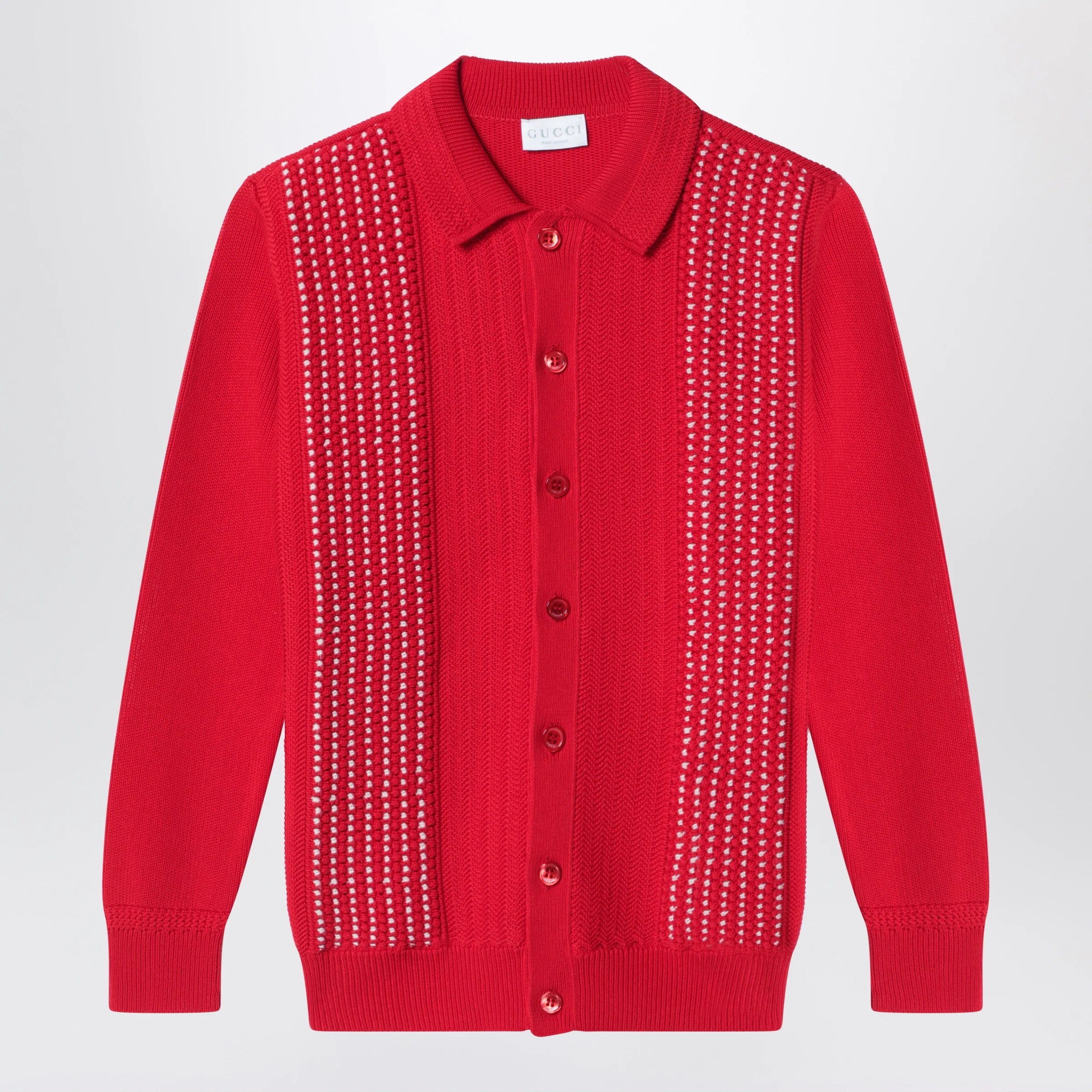 GUCCI Red cotton cardigan