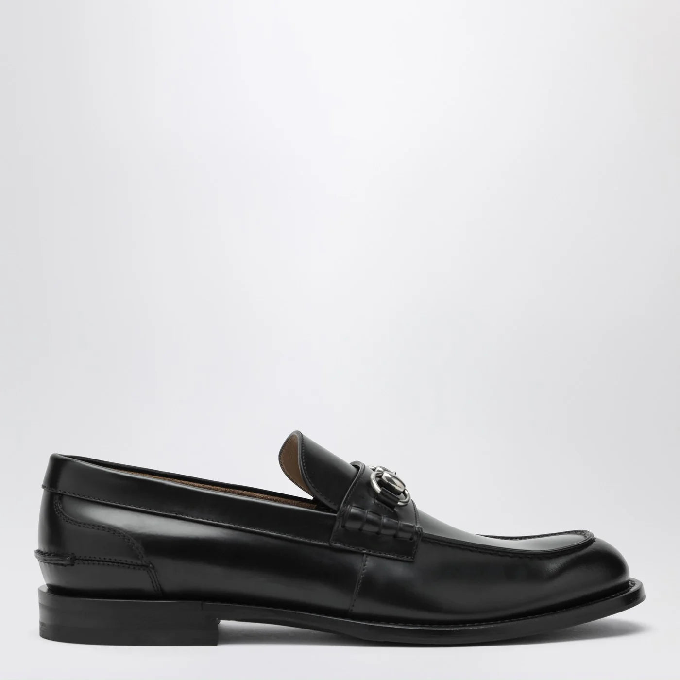 GUCCI Black loafers with Horsebit