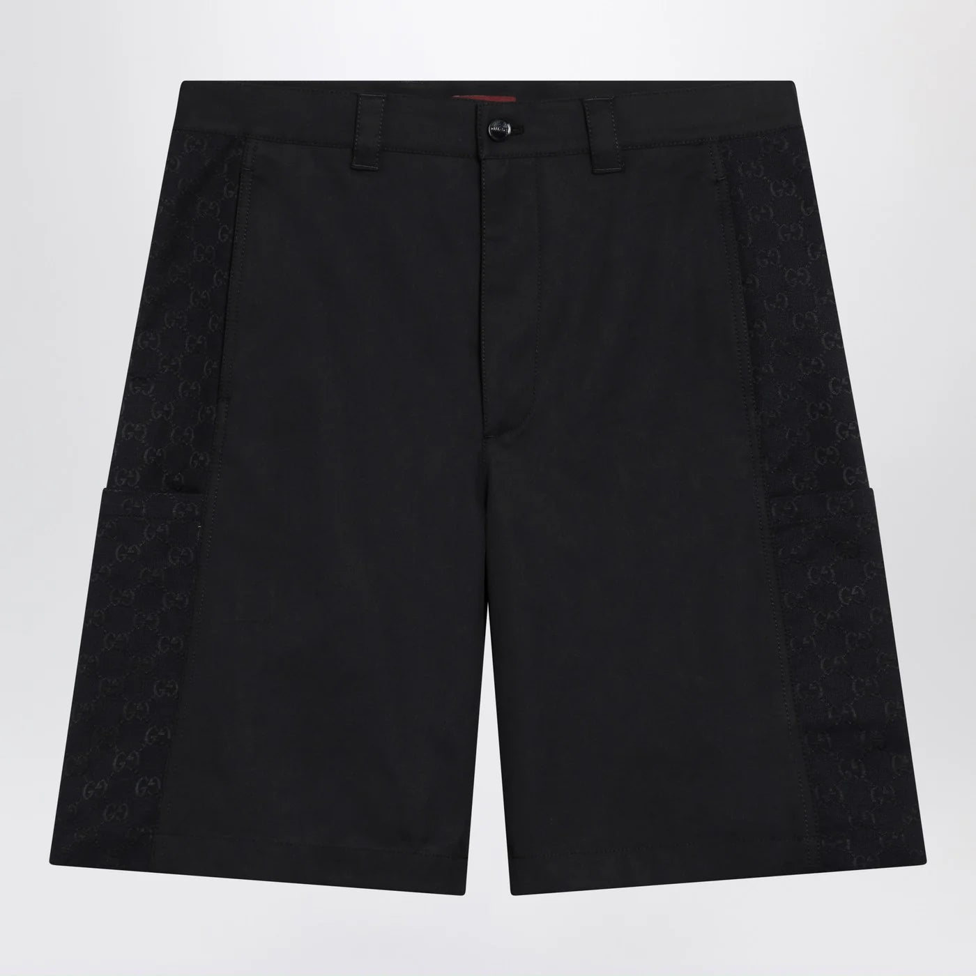 GUCCI Ink blue cotton twill shorts