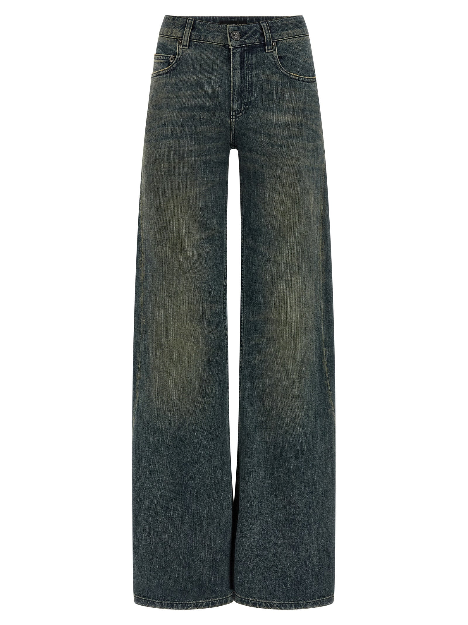 Balenciaga A Gamba Ampia Jeans