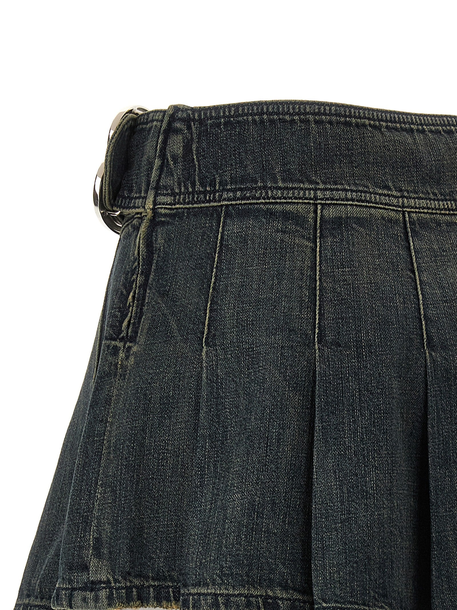 Balenciaga Buckle Pleated Skirt