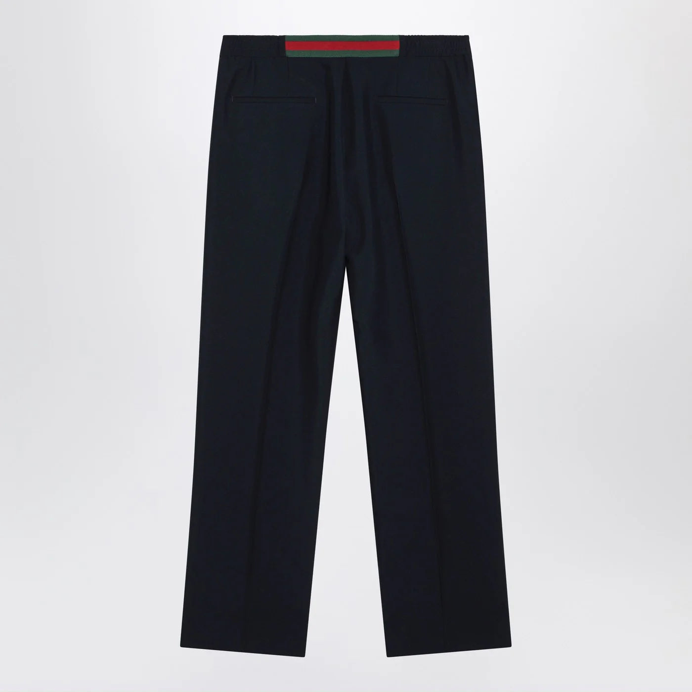 GUCCI Midnight blue technical panama trousers