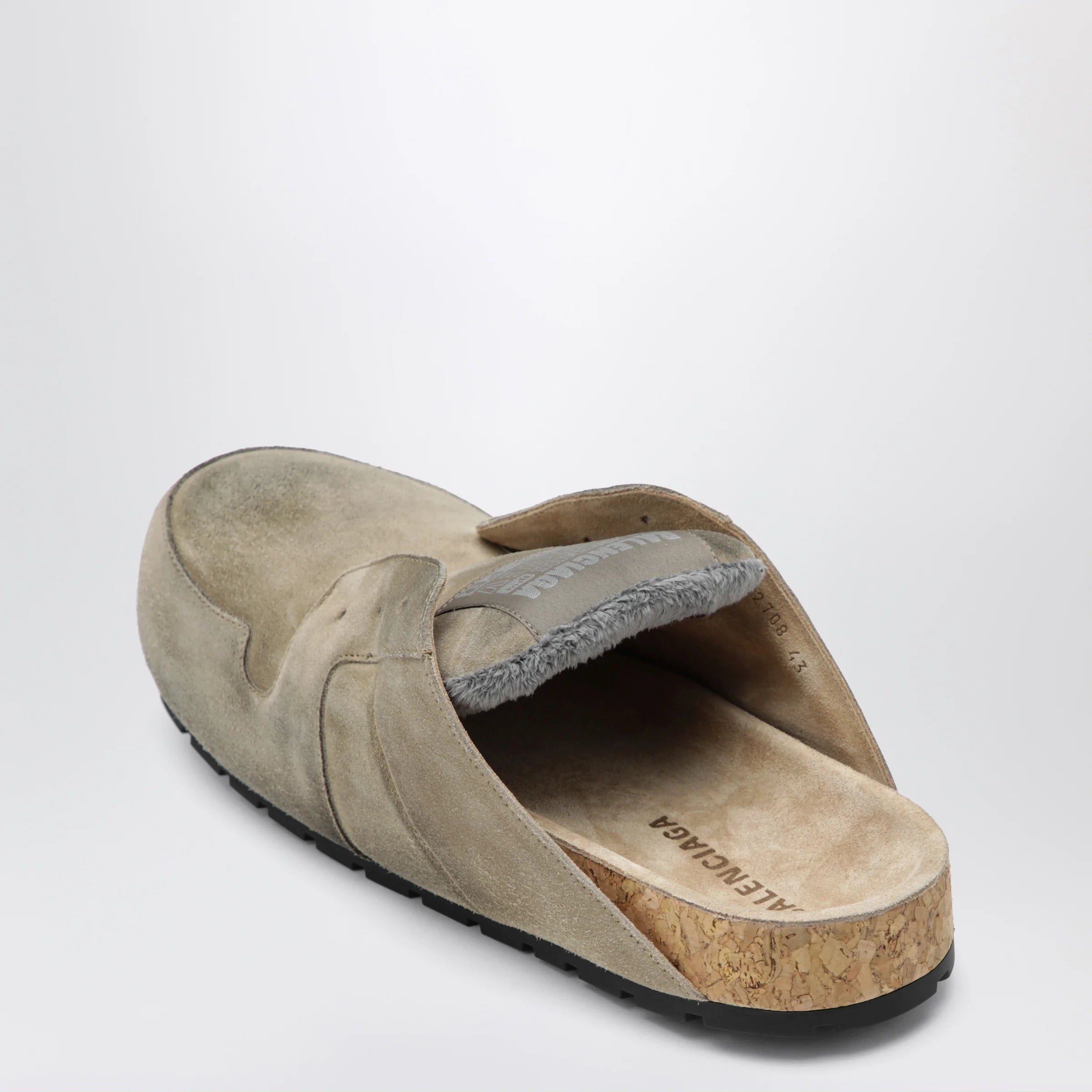 Balenciaga Dumbo sabot in distressed suede calfskin