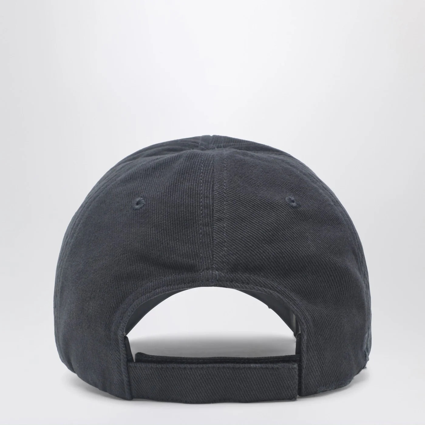 Balenciaga Black washed-effect Masking Tape cap