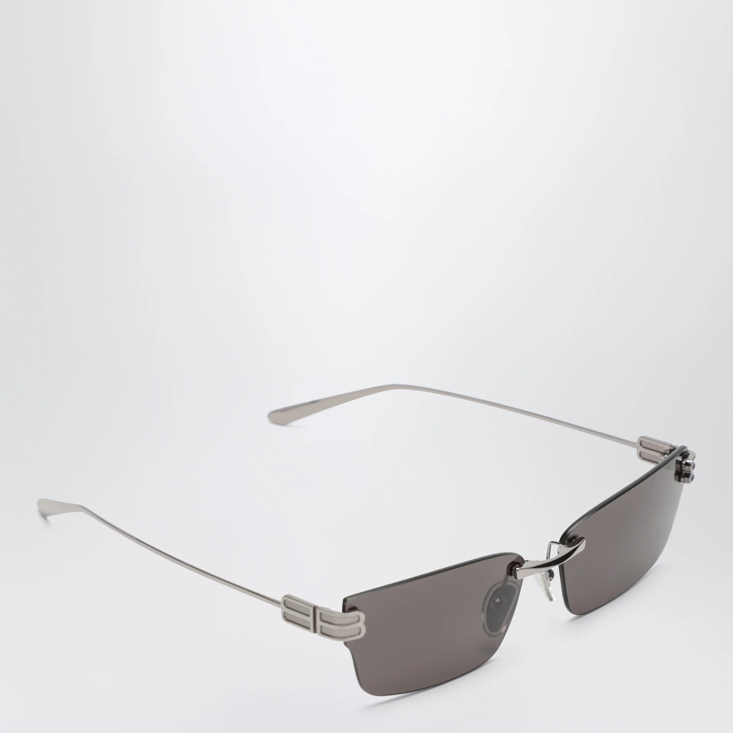 Balenciaga Gossip rectangular Silver/Black sunglasses
