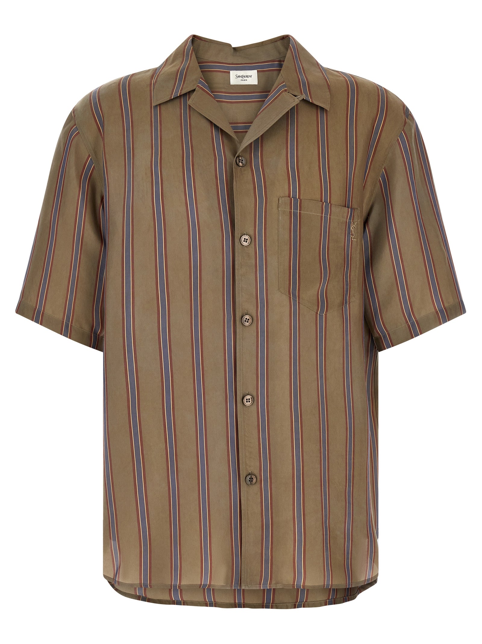 Saint Laurent Cassandre Striped Shirt