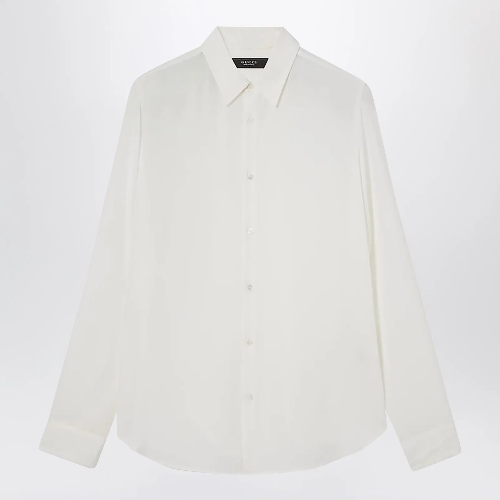 GUCCI White Silk Crêpe De Chine Shirt