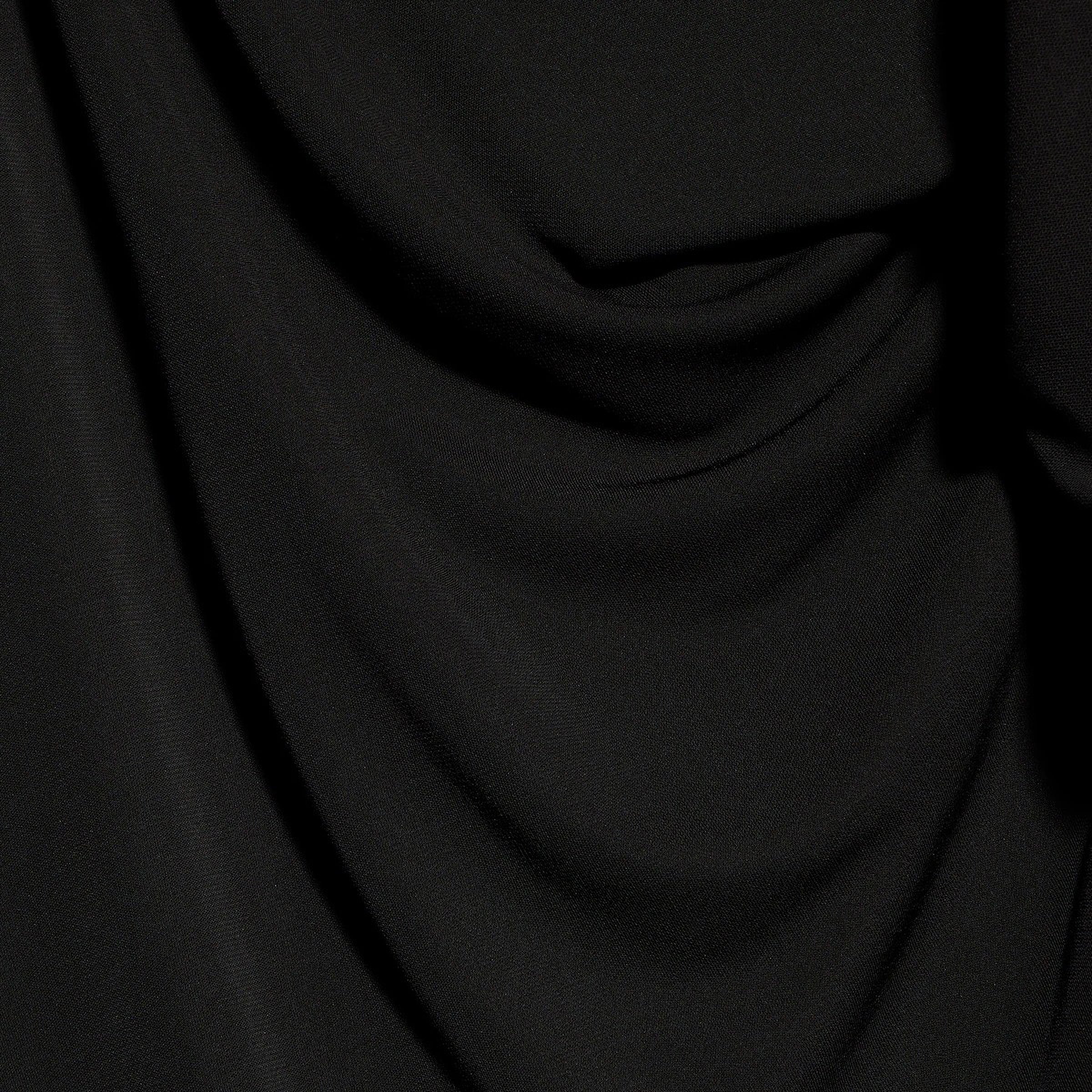 GUCCI Long one-shoulder dress in black viscose jersey