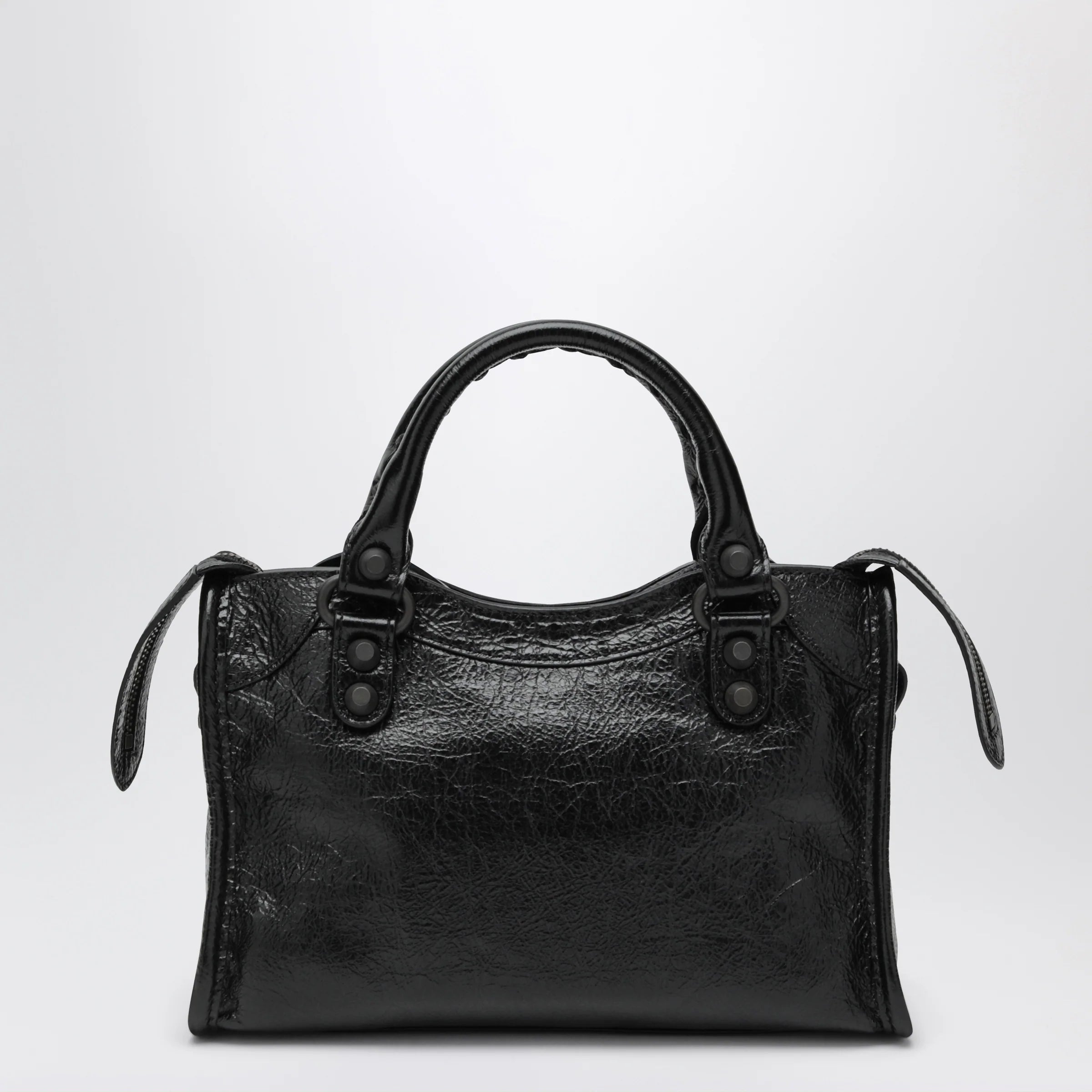 Balenciaga Le City Mini handbag in Arena lambskin black